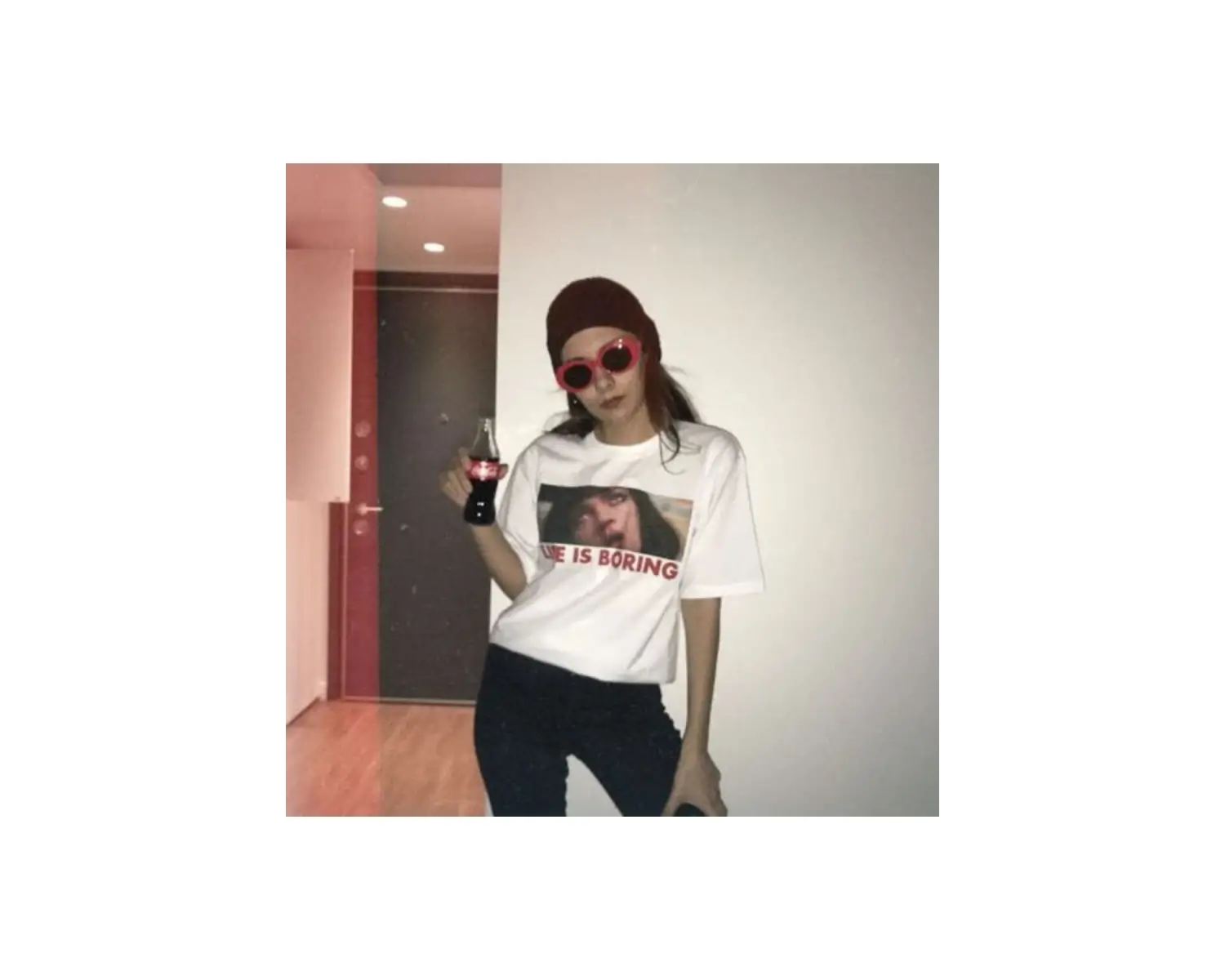 Life Is Boring. T-shirt Beyaz