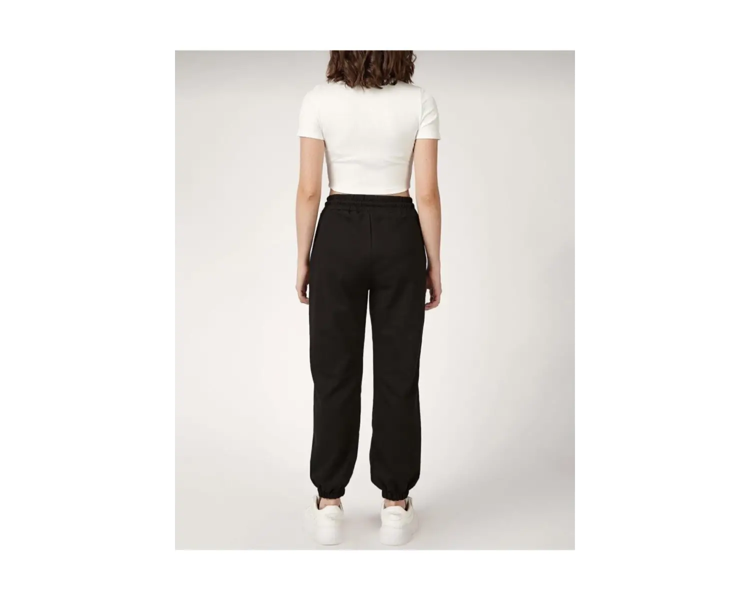 Lion Company Kadın Siyah Paçası Lastikli Eşofman ESF01