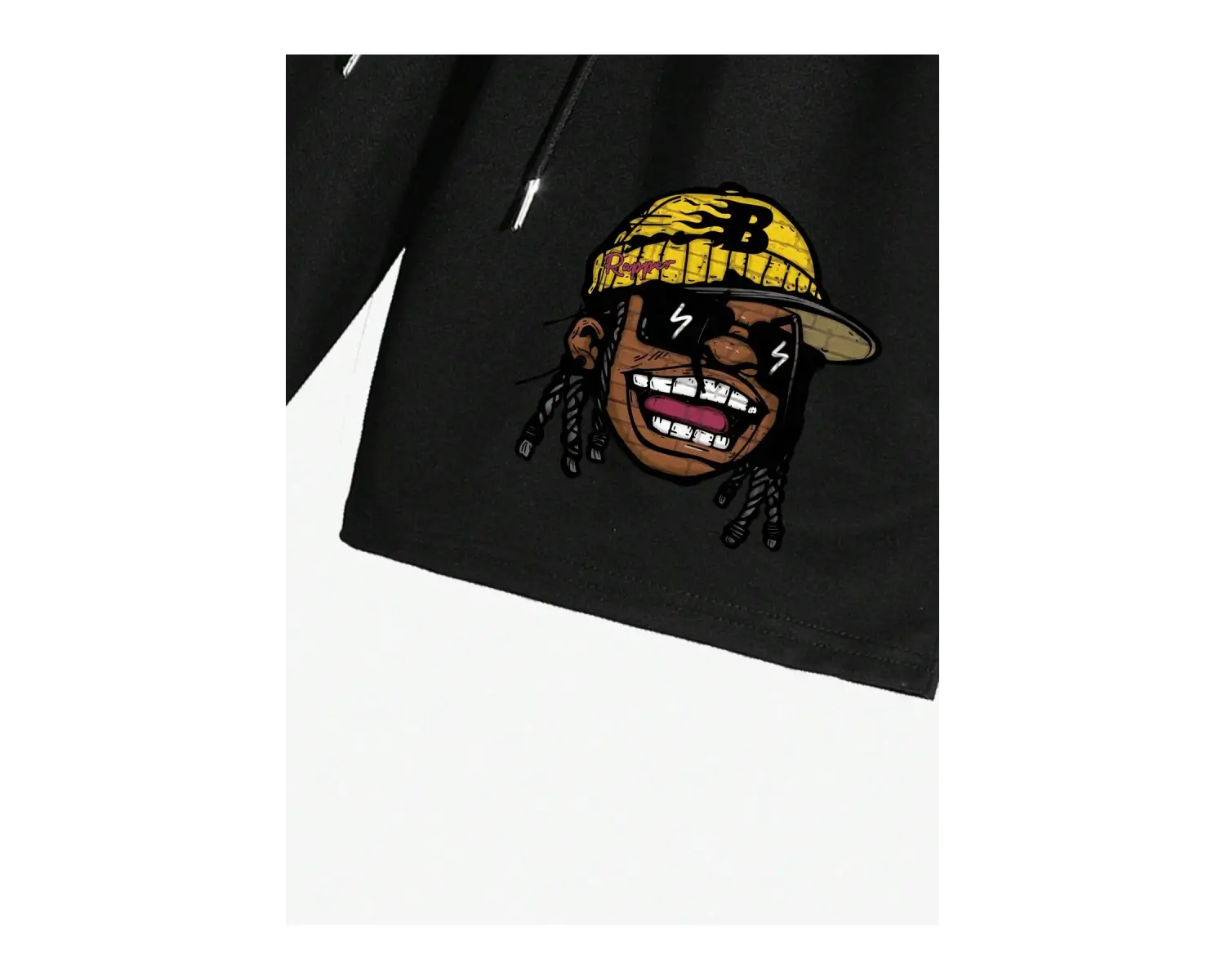 Lonblece 2li Erkek Karikatür Baskılı Kısa Kollu Tişört Şort Takımı