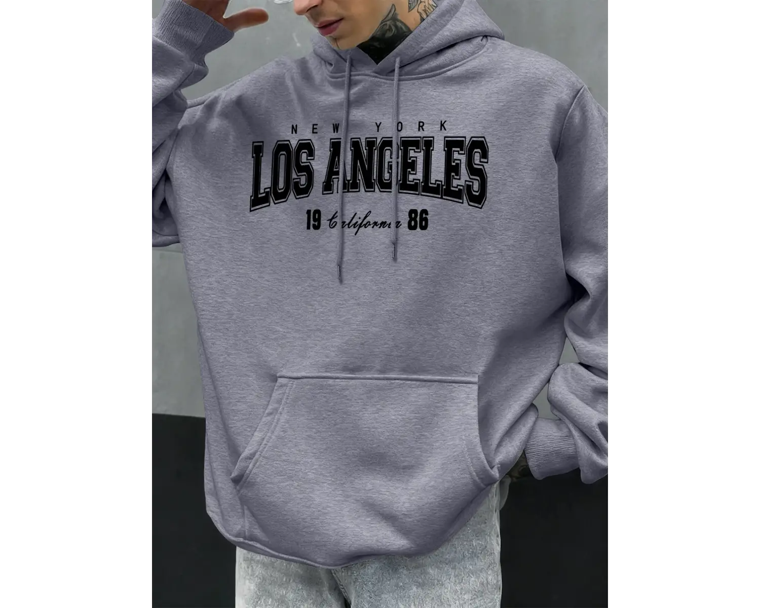 Los Angeles New York Kaliforniya Desen Erkekler Hoody Sonbahar Hip Hop Hoodie Rahat Polar Spo