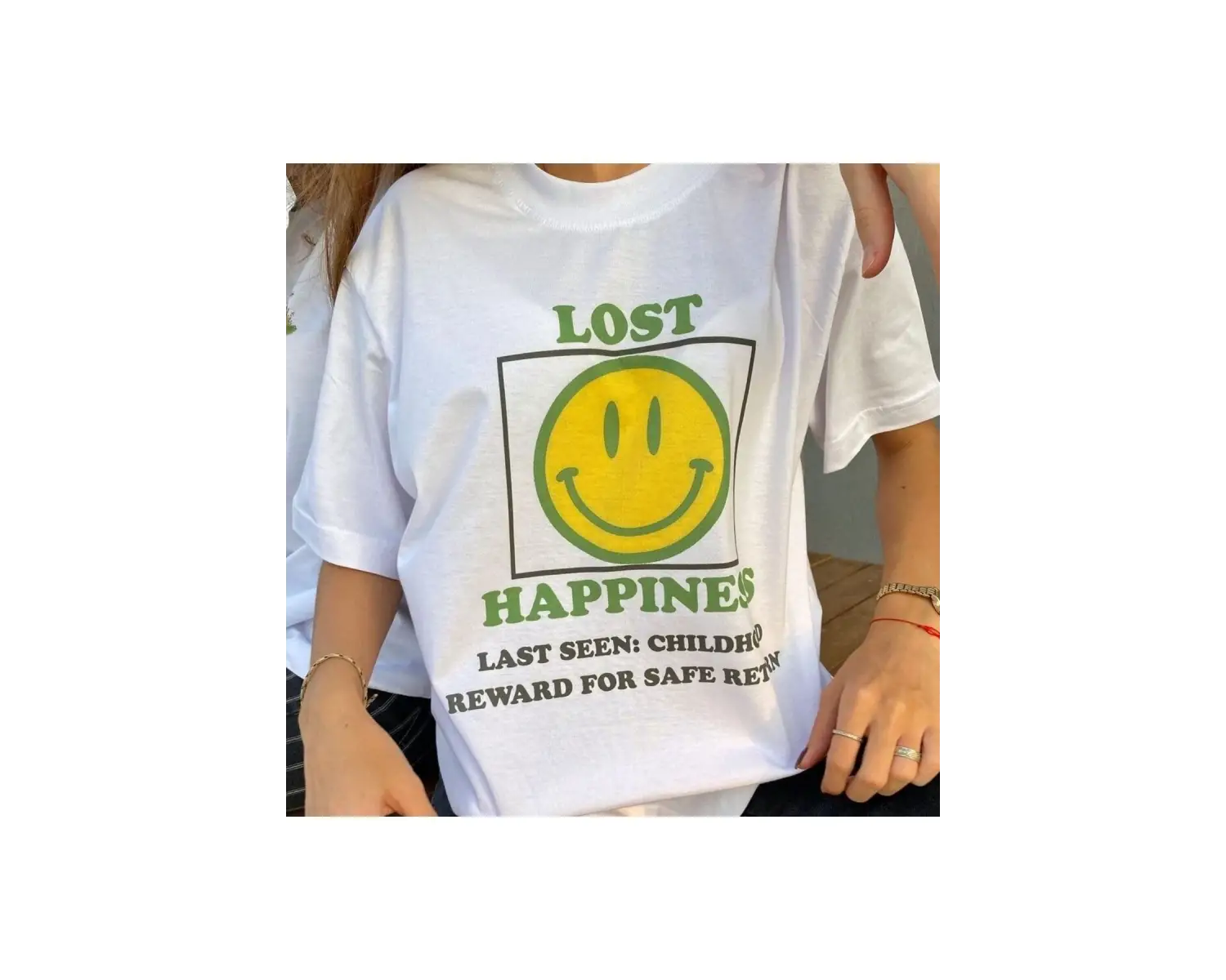 Lost Happines - T-shirt Beyaz