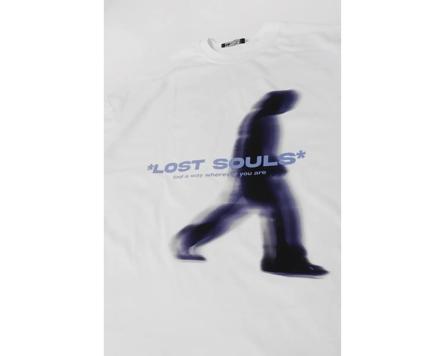 Lost Souls Baskılı Beyaz Unisex Oversize