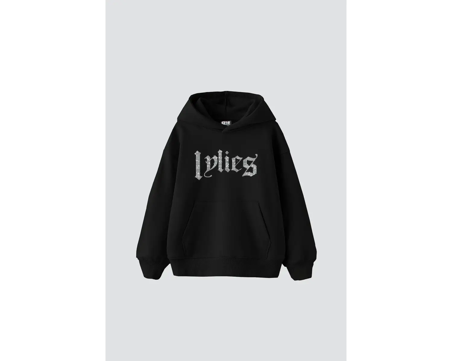 Lylies Taş Baskılı Oversize Unisex Beyaz