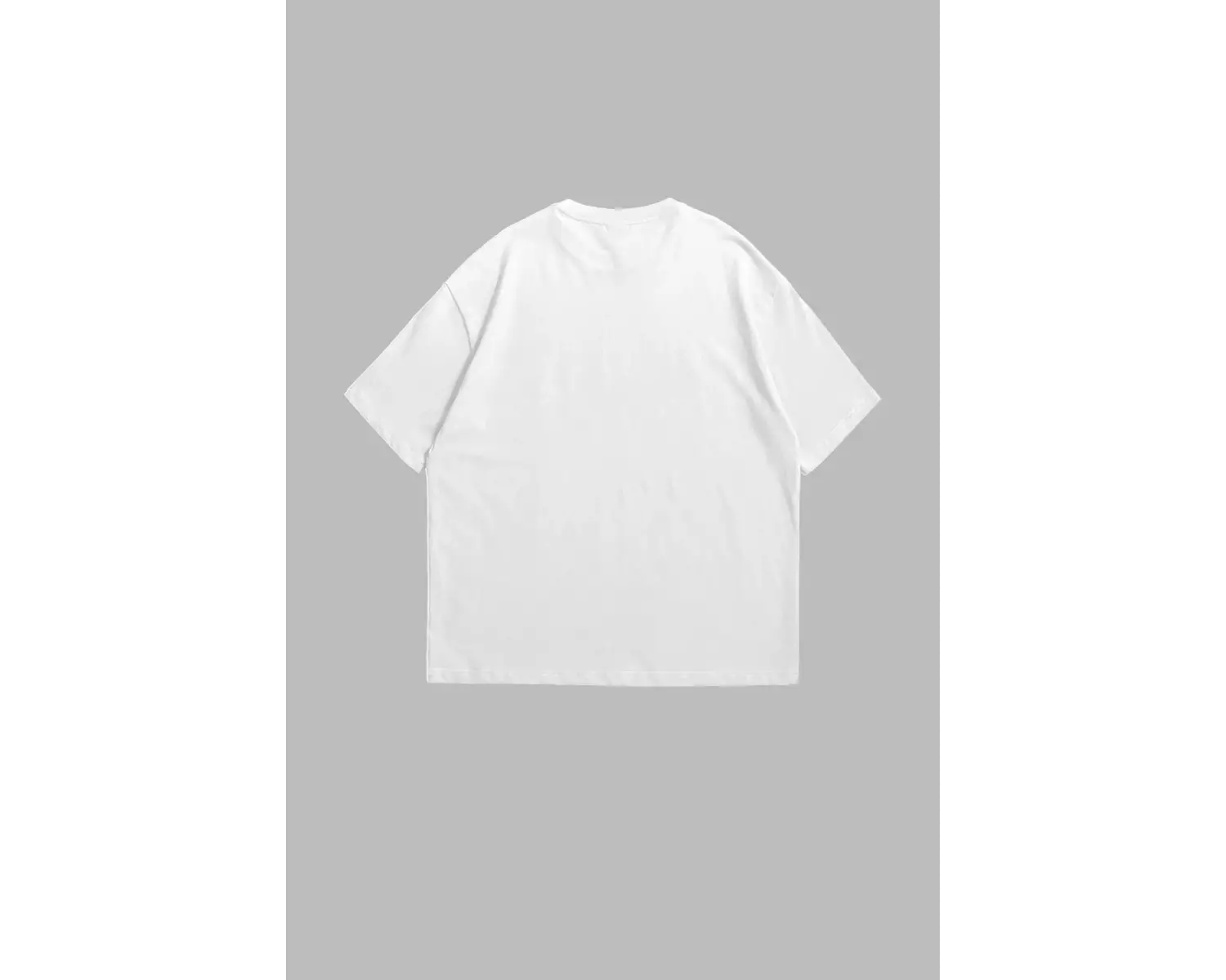 Lyrics Taş Baskılı Oversize Unisex Beyaz