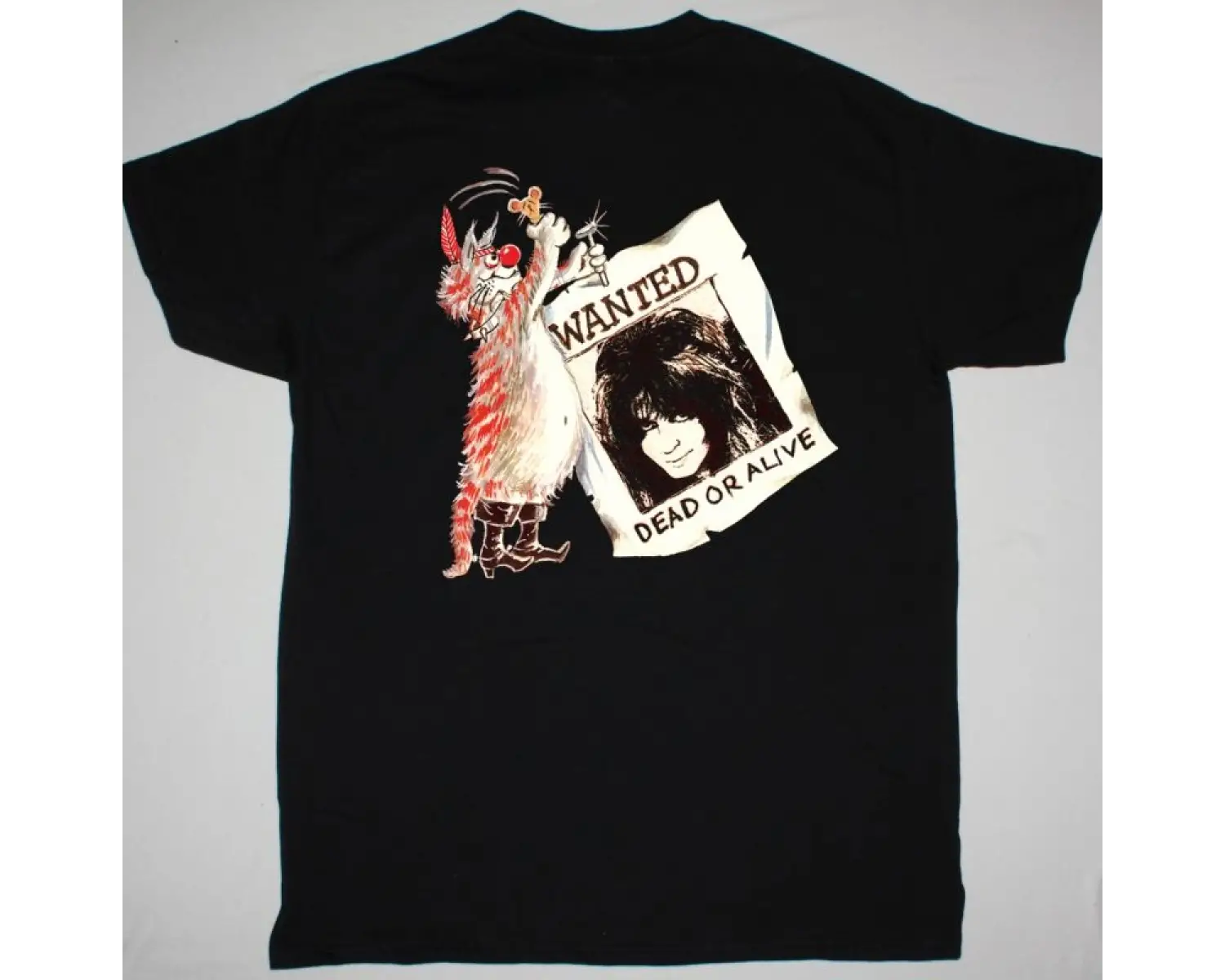 MAGNUM ON A STORYTELLERS NIGHT85 NEW BLACK T-SHIRT ÖN VE ARAKA BASKILI