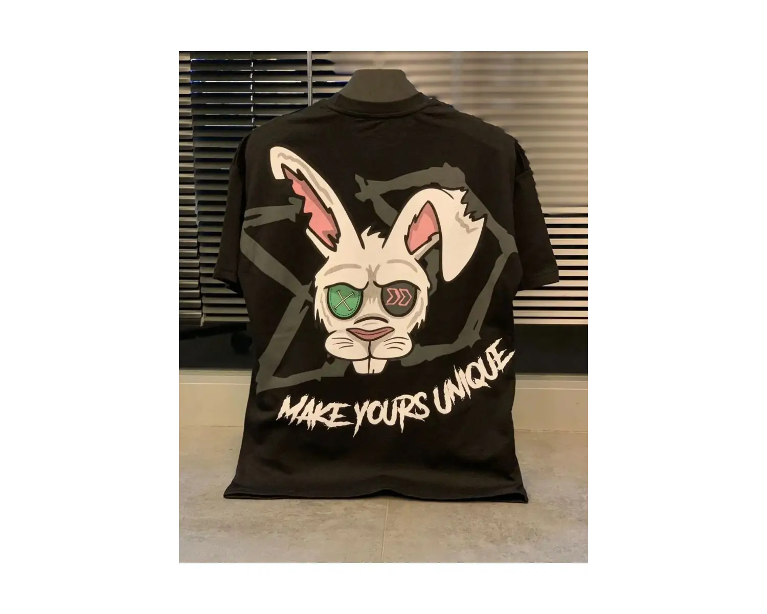 Make Yours Unique Baskılı Oversize Unisex Pamuk