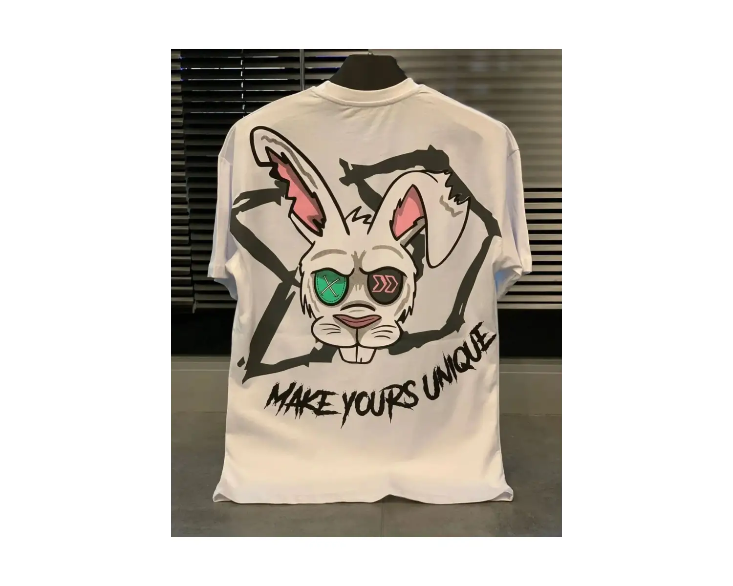 Make Yours Unique Baskılı Oversize Unisex Pamuk