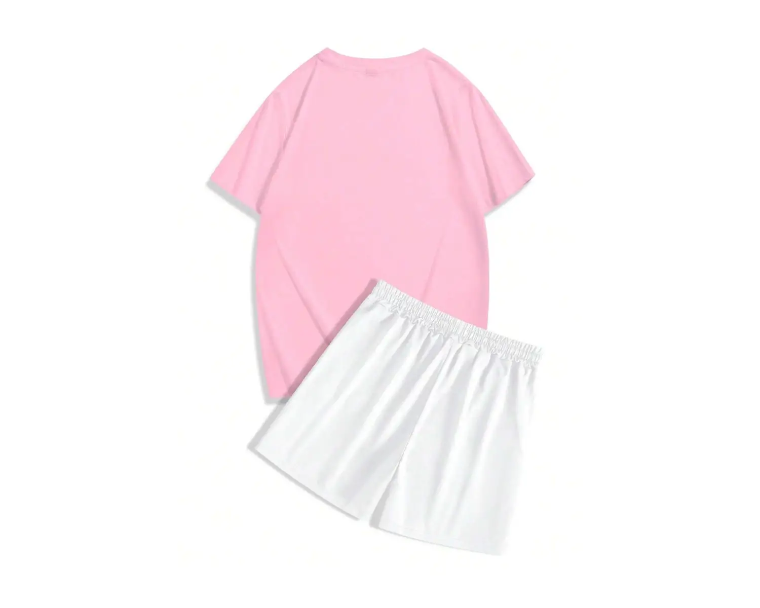 Manfinity EMRG Erkek Günlük Araba Harf Baskılı Kısa Kollu Tişört Ve Şort Takımı