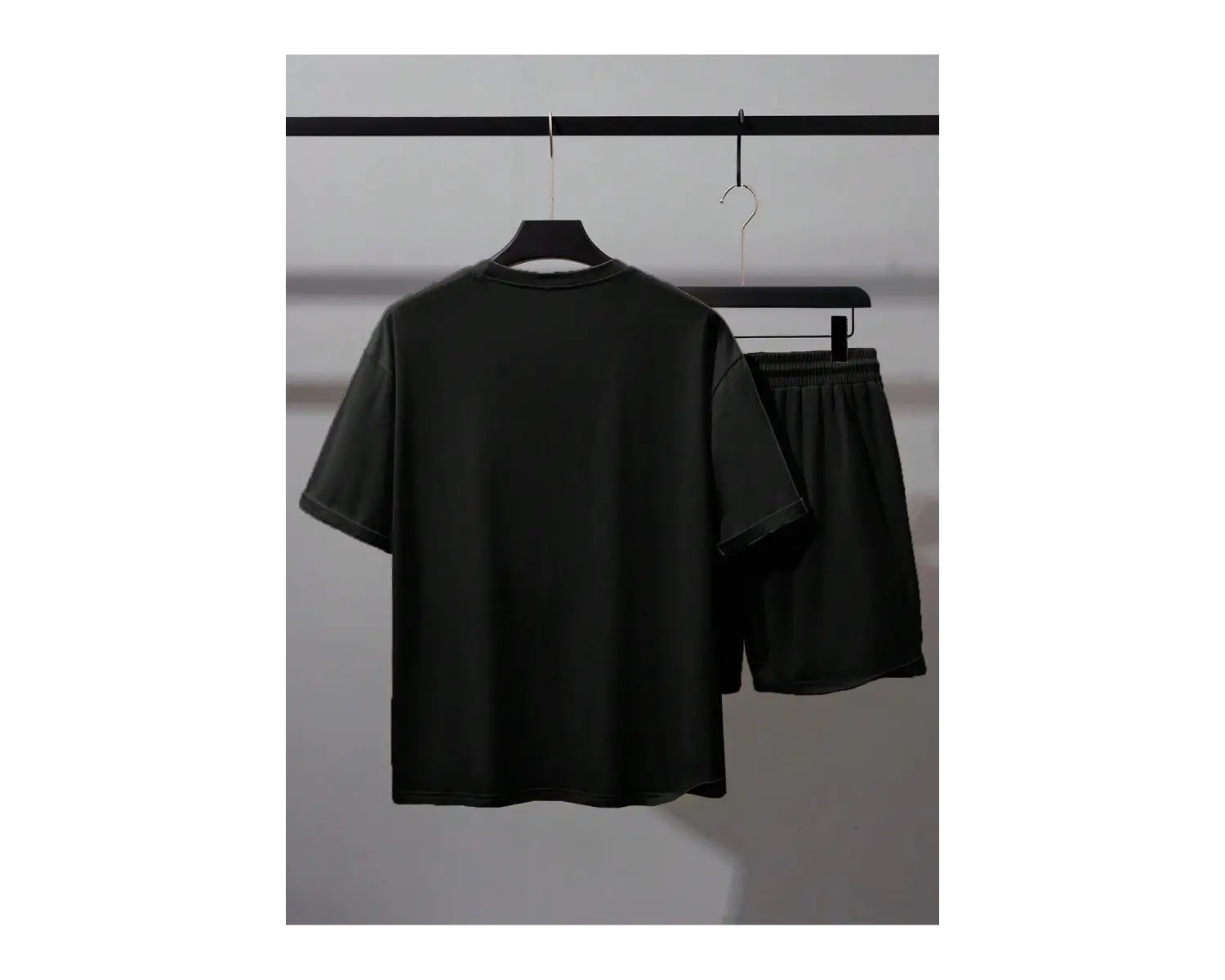 Manfinity Homme 2li Erkek Günlük Basit Kısa Kollu Tişört Ve Şort Takımı