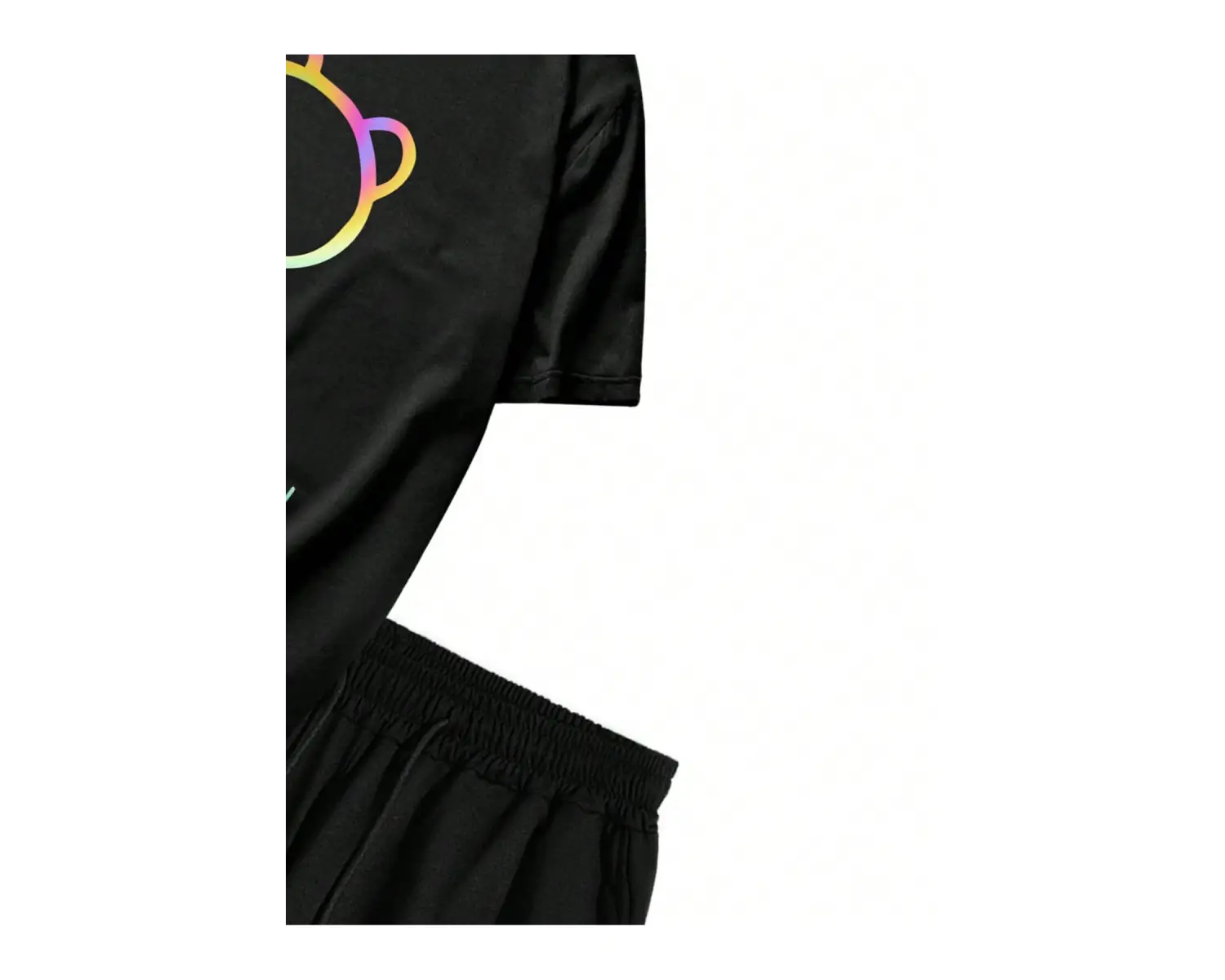 Manfinity Homme 2li Erkek Günlük Basit Kısa Kollu Tişört Ve Şort Takımı