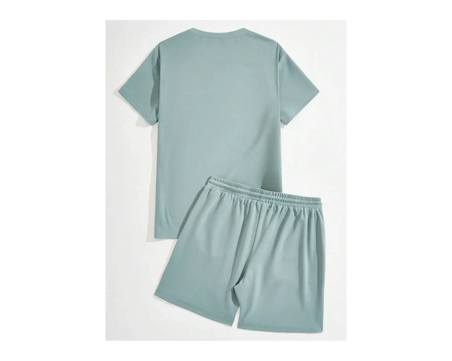 Manfinity Homme Casual College Style Tipografi Tişört ve Şort Takımı