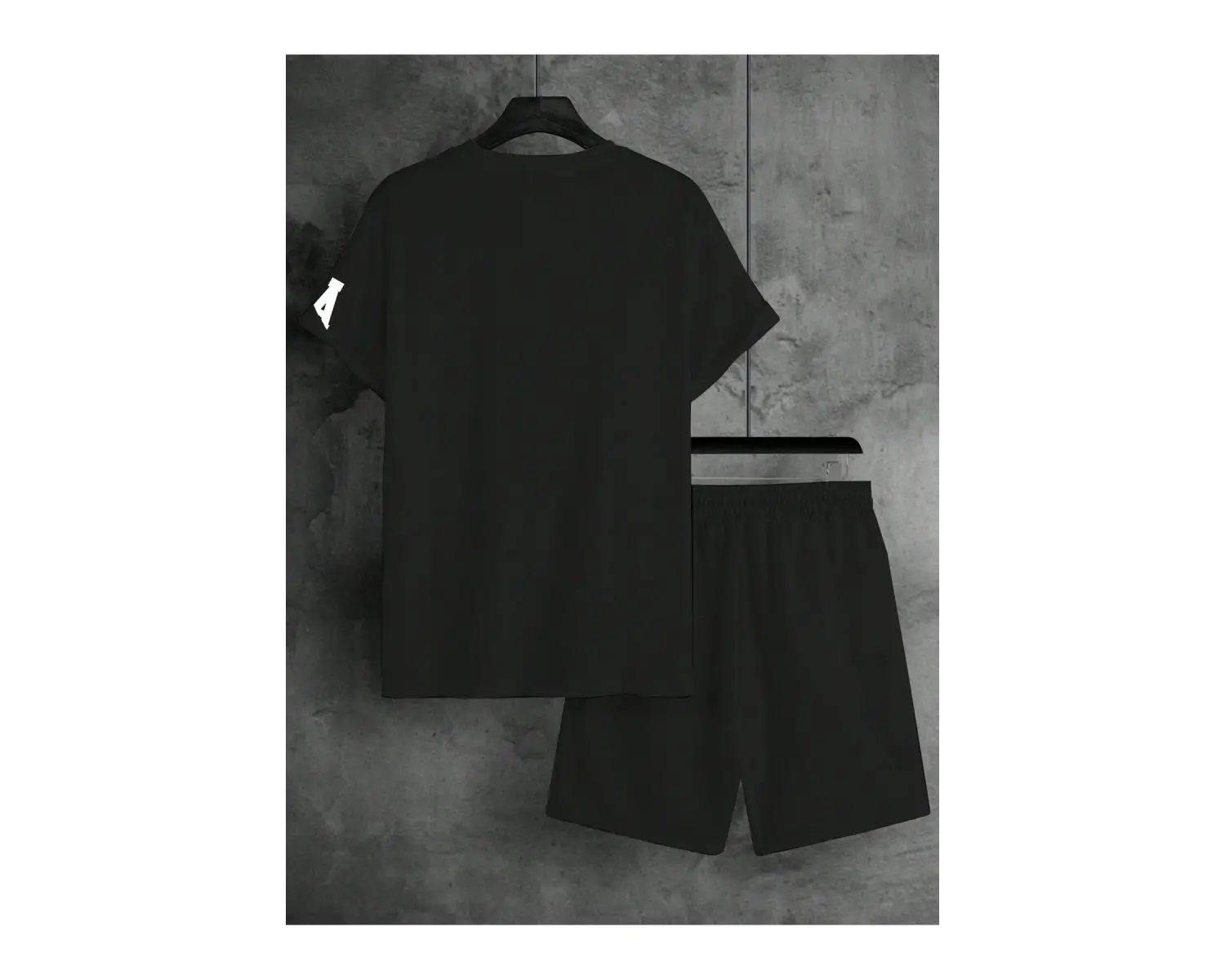 Manfinity Homme Erkek Basit Harfli Grafik Tişört ve Şort Takımı