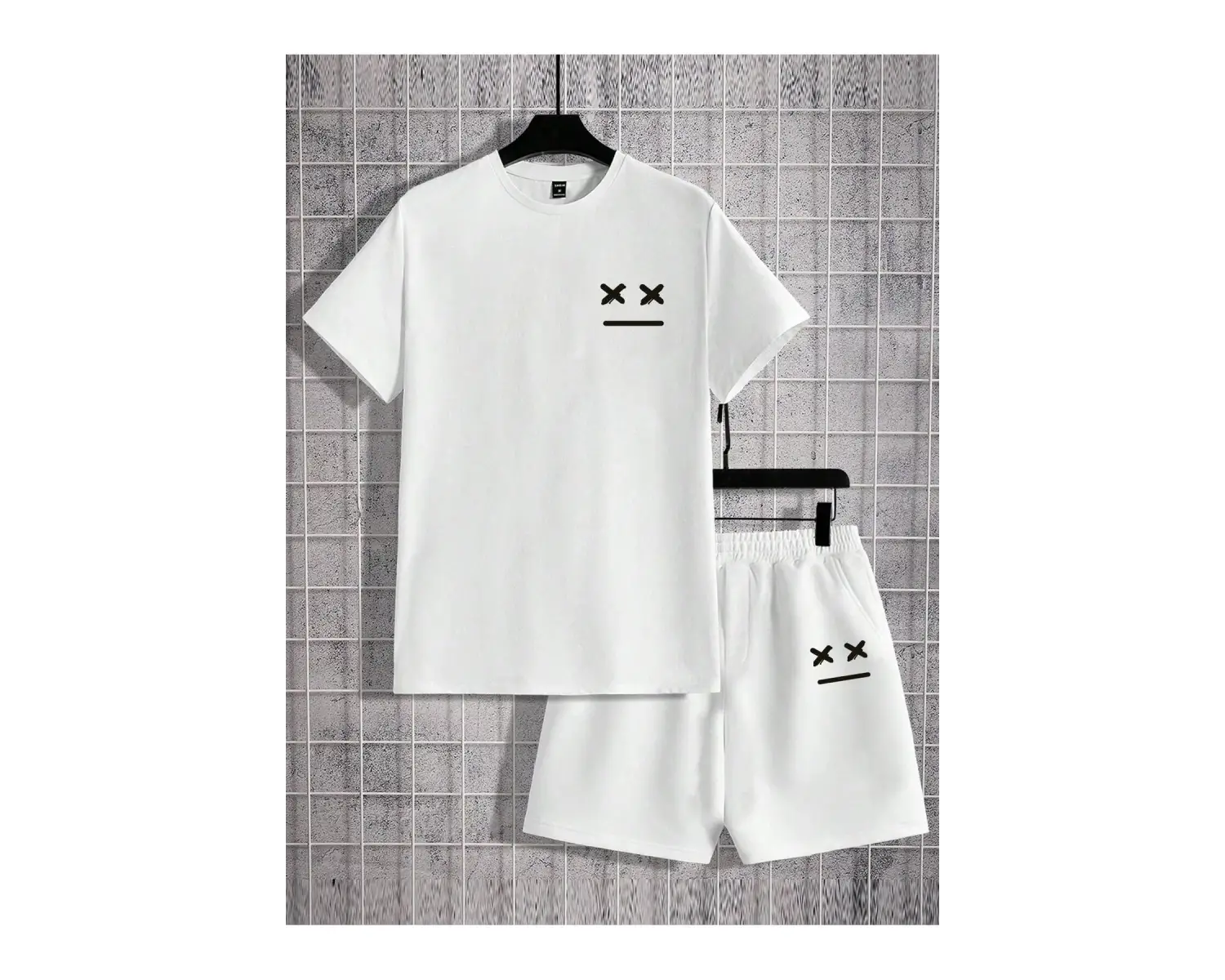 Manfinity Homme Erkek Haki Tişört Ve Şort Takımı