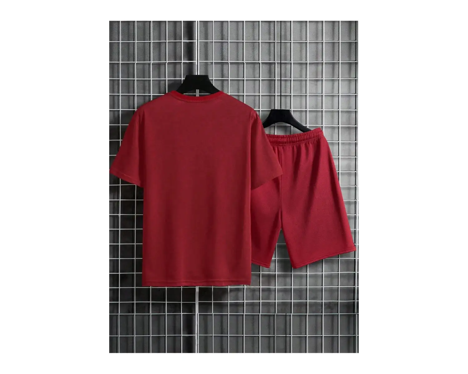 Manfinity Homme Erkek Harfli Grafik Bel Şort Takımı