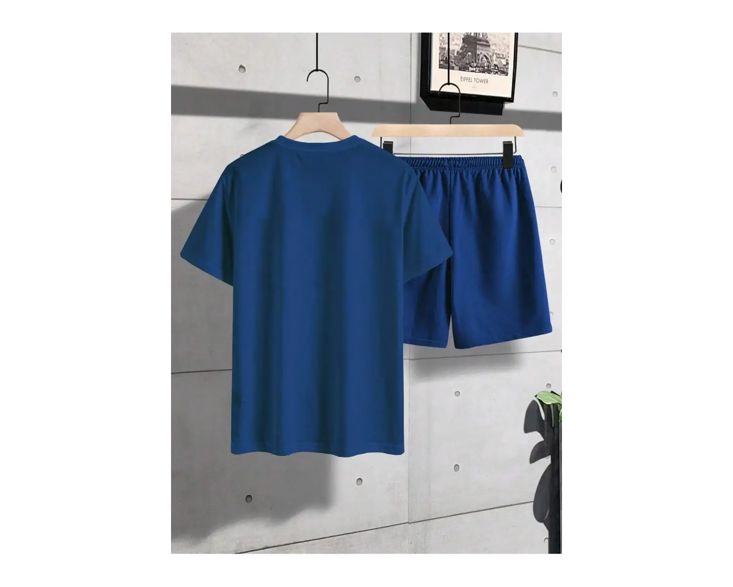 Manfinity Homme Erkek Harfli Grafik Bel Şortu Tişört ve Şort Takımı