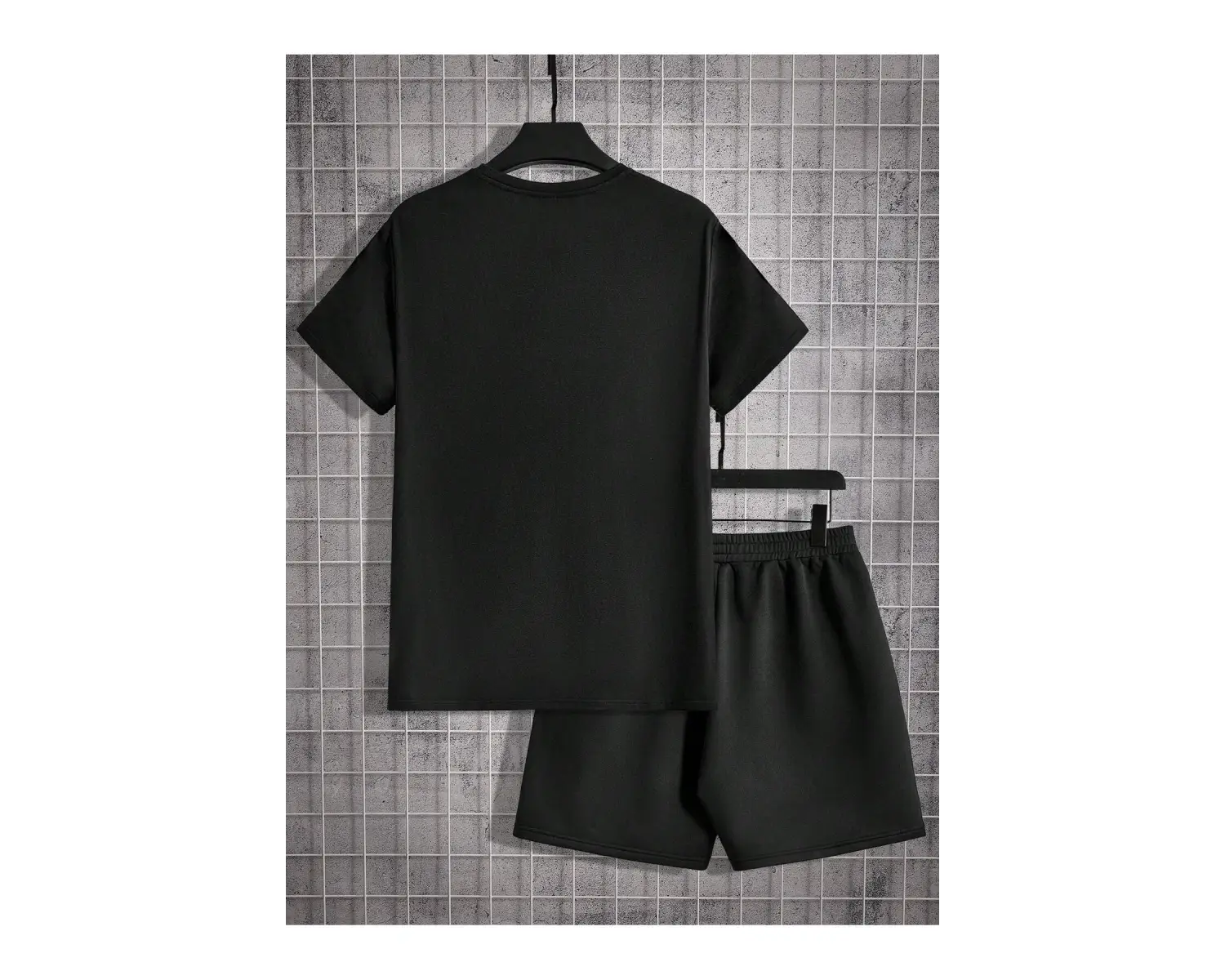 Manfinity Homme Erkek Mektup Baskılı Kısa Kollu Tişört ve Şort TakımıTişört ve Şort Takımı