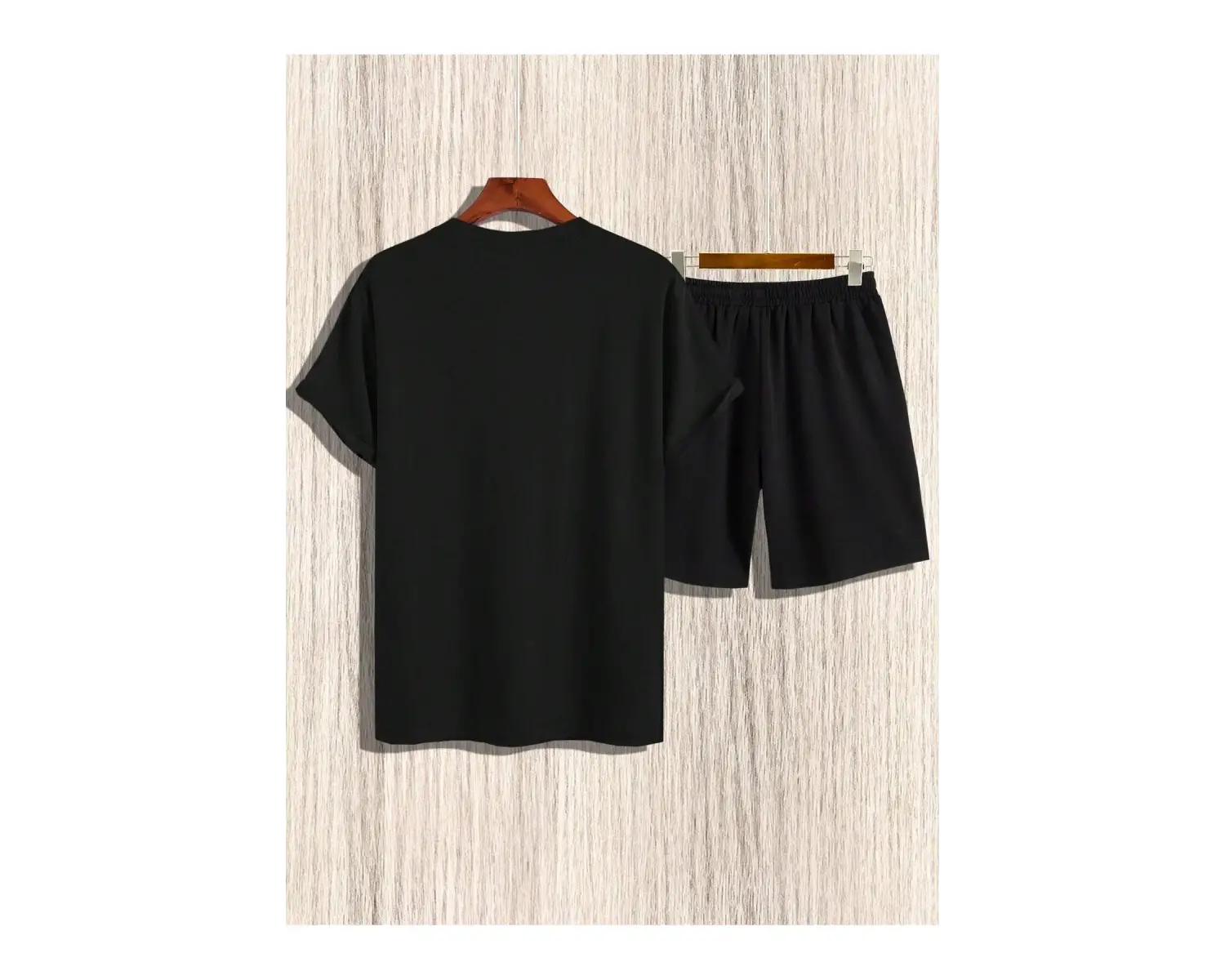 Manfinity Homme Erkek Yazlık Mektup Grafik Kısa Kollu Tişört Ve Şort Takımı