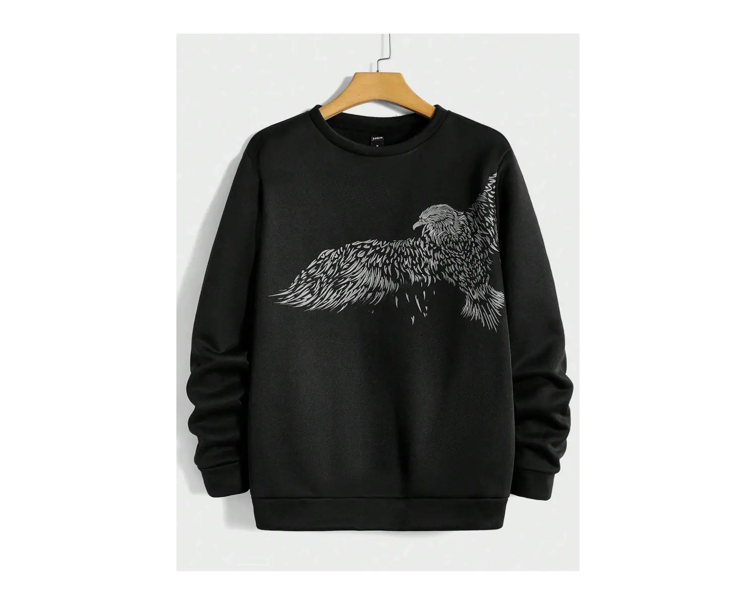 Manfinity LEGND Eagle Print Sweatshirt Siyah
