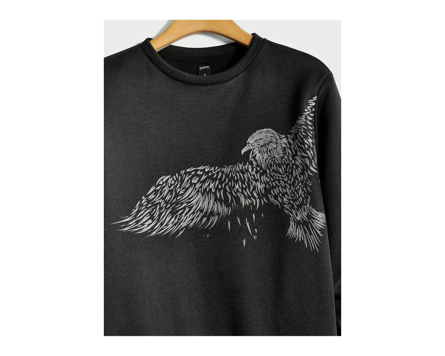 Manfinity LEGND Eagle Print Sweatshirt Siyah