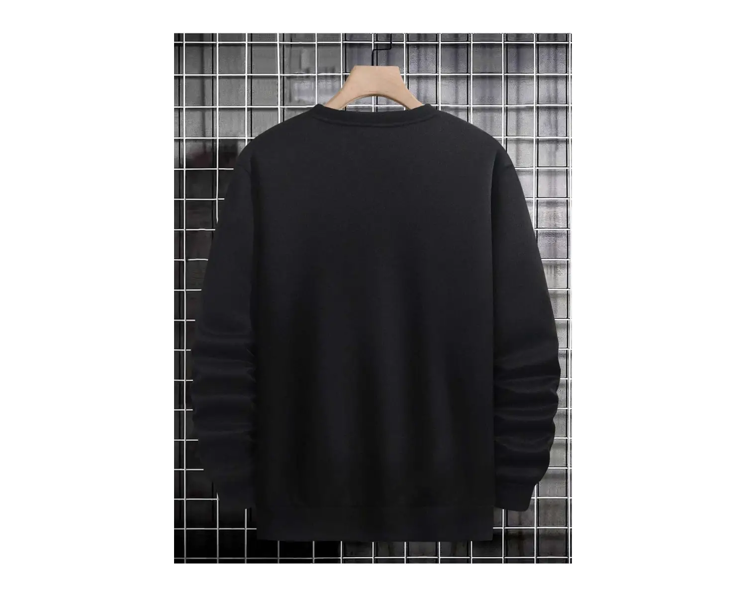 Manfinity Sporsity Letter Graphic Sweatshirt Siyah