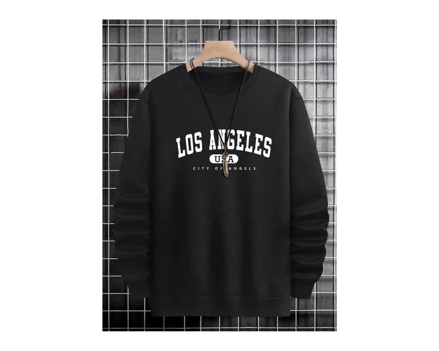 Manfinity Sporsity Letter Graphic Sweatshirt Siyah