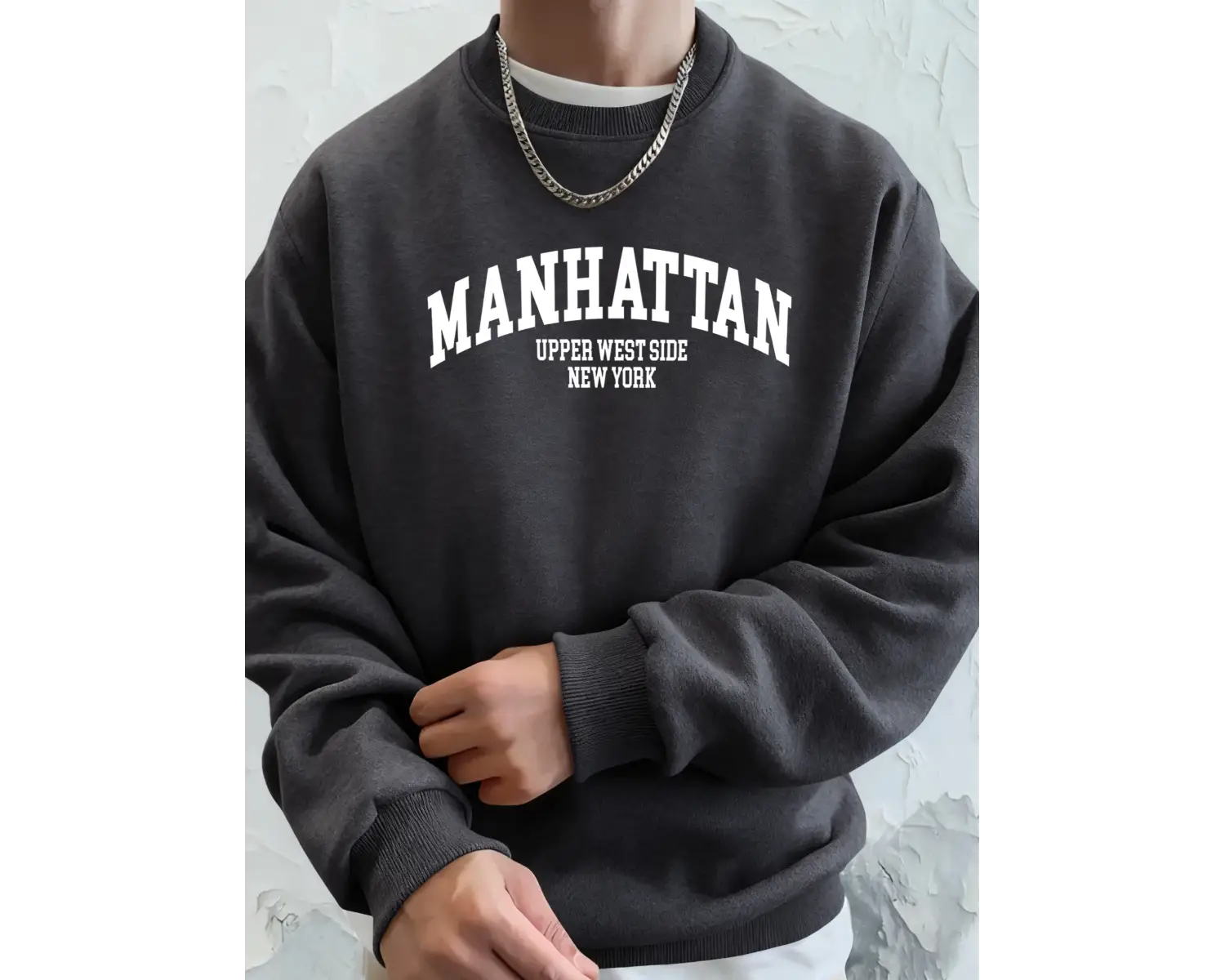 Manhattan Üst Batı Bölgesi New York Desen Giyim Unisex Rahat Günlük Kapüşonlular Polar Sonbah