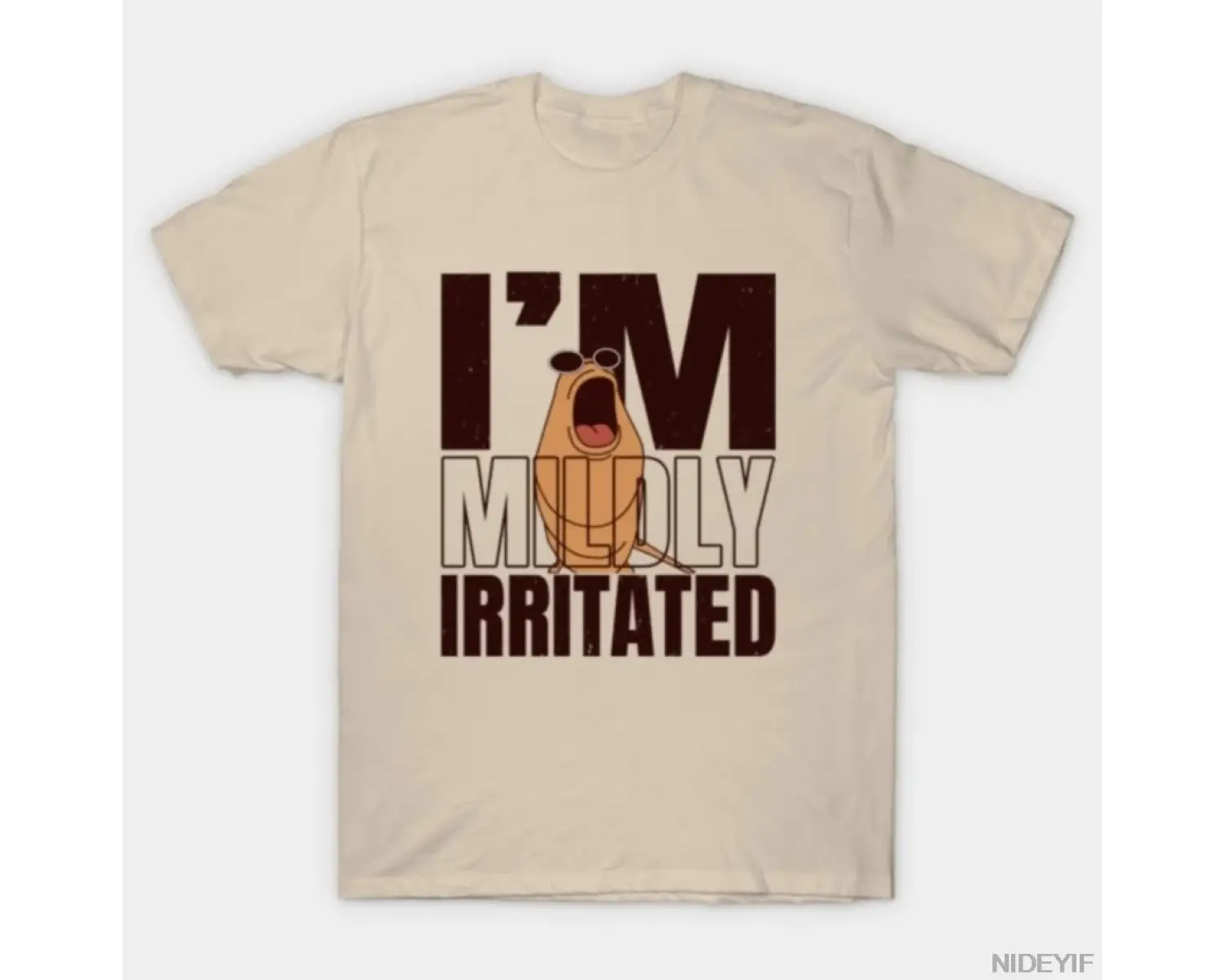 Marcus The Worm Im Hafif Sinirlenme T-shirt Erkek Kadın %100 Pamuklu Tişörtler Kısa Kollu Üs