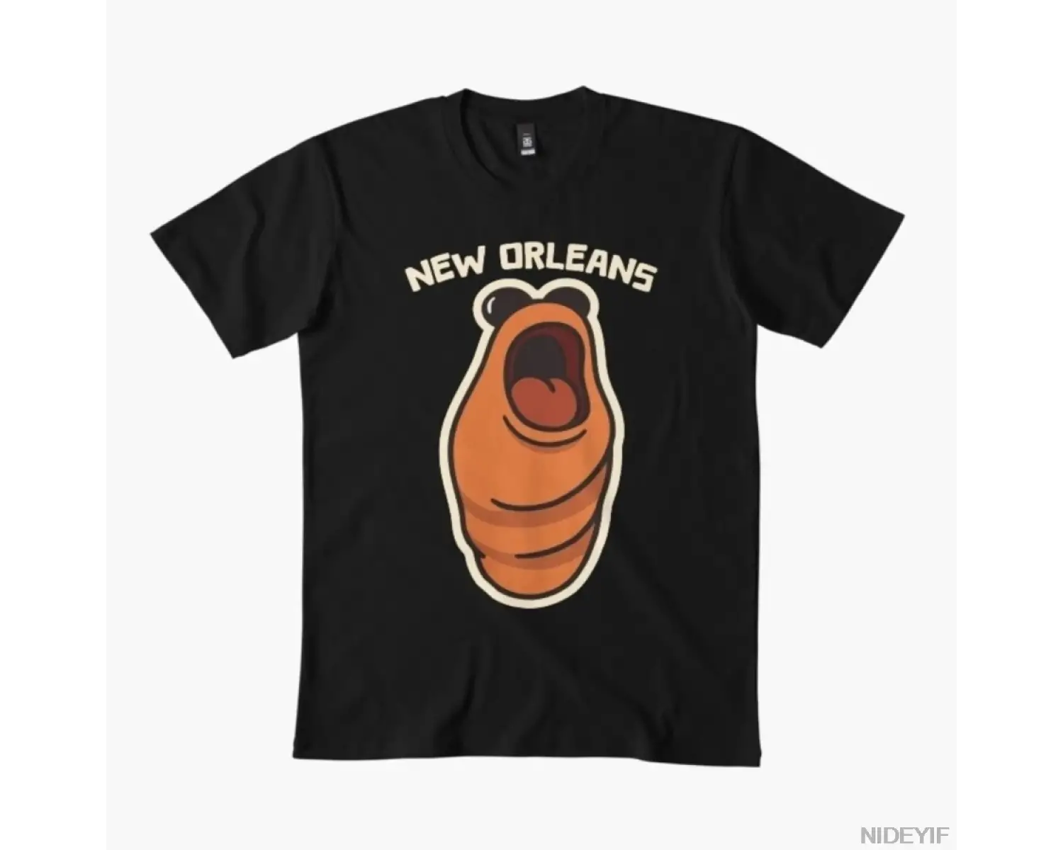 Marcus the Worm New Orleans Erkek Kadın Tişörtü %100 Pamuklu Tişörtler Kısa Kollu Üstler 1217