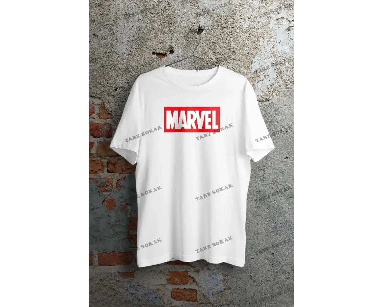 Marvel Logo Beyaz Unisex