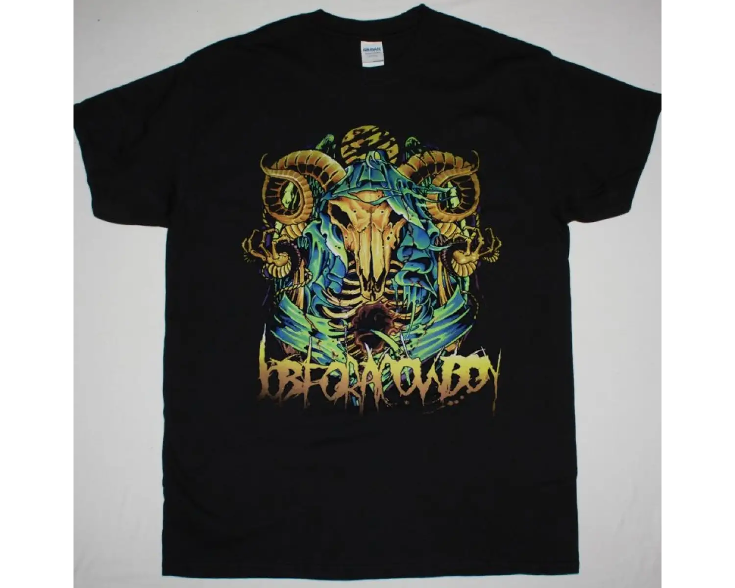 MASTODON HORNED COSMOS NEW BLACK T-SHIRT ÖN BASKILI