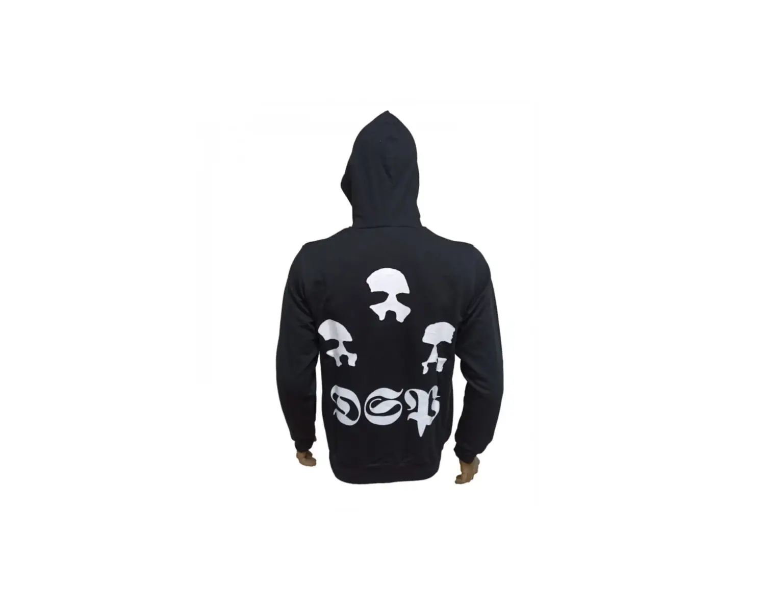 Mayhem De Mysteriis Dom Sathanas Metal Band Baskılı Kapüşonlu Fermuarlı Sweatshirt Siyah