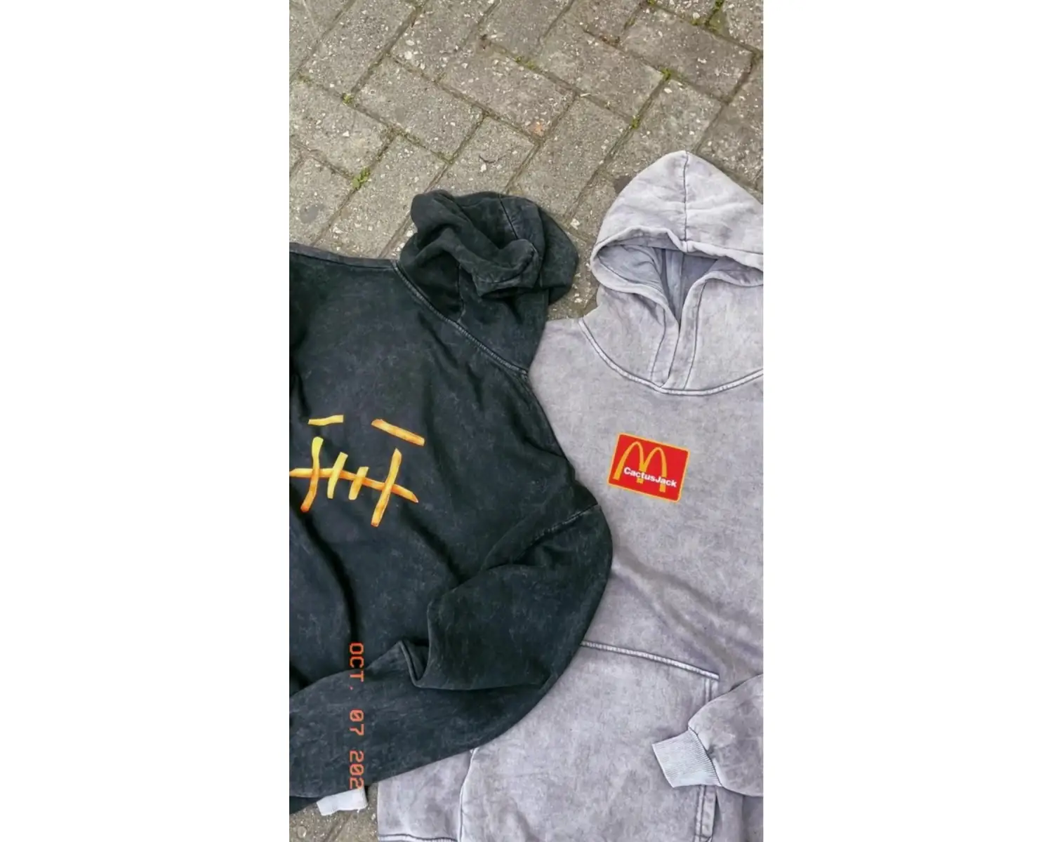 Mc. Cactus Jack Baskılı Oversize Unisex Premium Beyaz