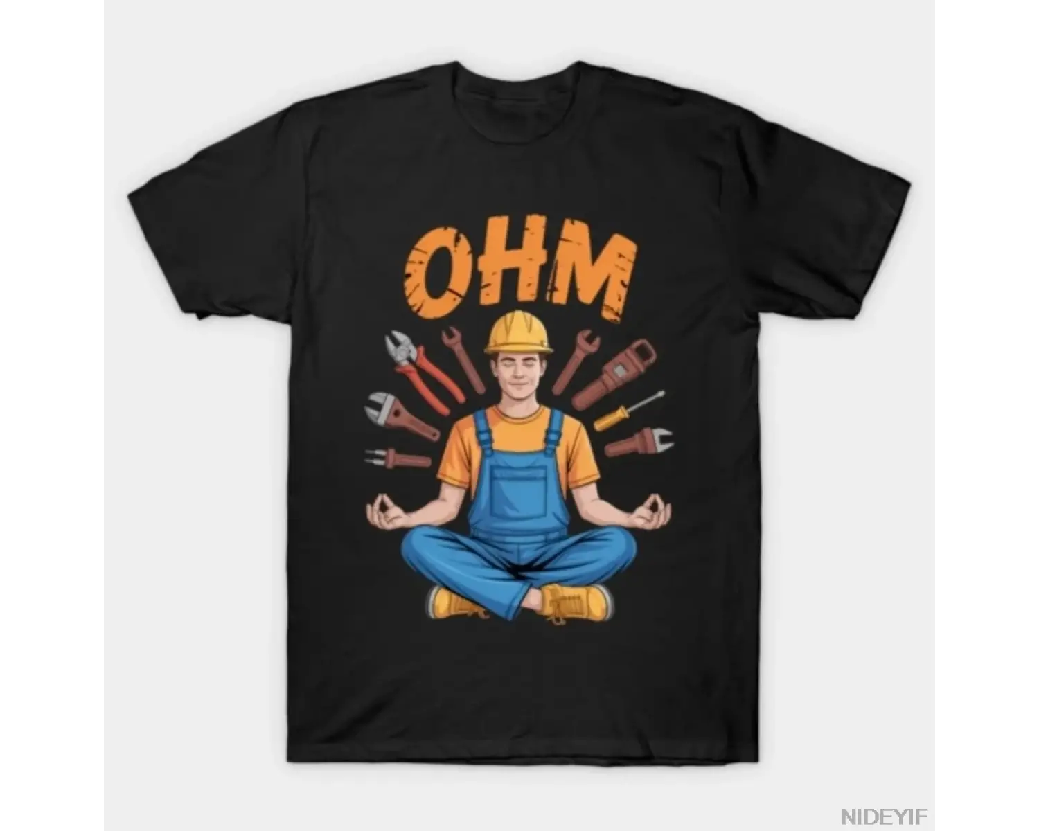 Meditasyon Komik Elektrikçi meme T-shirt Erkekler Kadınlar Için % 100% Pamuk T Shirt Kısa Kol