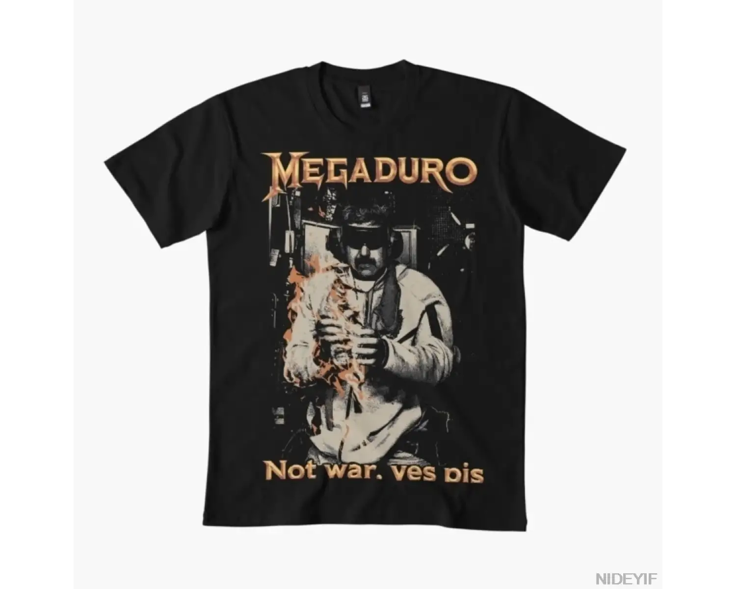 Megaduro Not War Yes Pis Siyasi Parodi T-shirt Erkekler Kadınlar Için % 100% Pamuk T Shirt Kı
