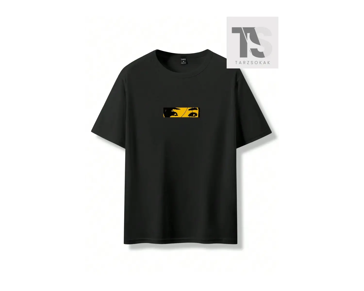 Melek ve Harf Baskılı Erkek Tişört