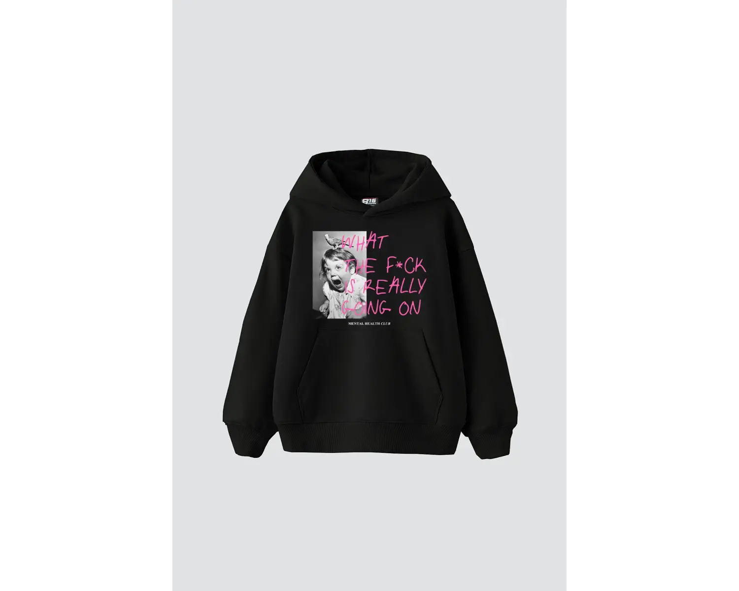 Mental Health Baskılı Oversize Unisex Beyaz