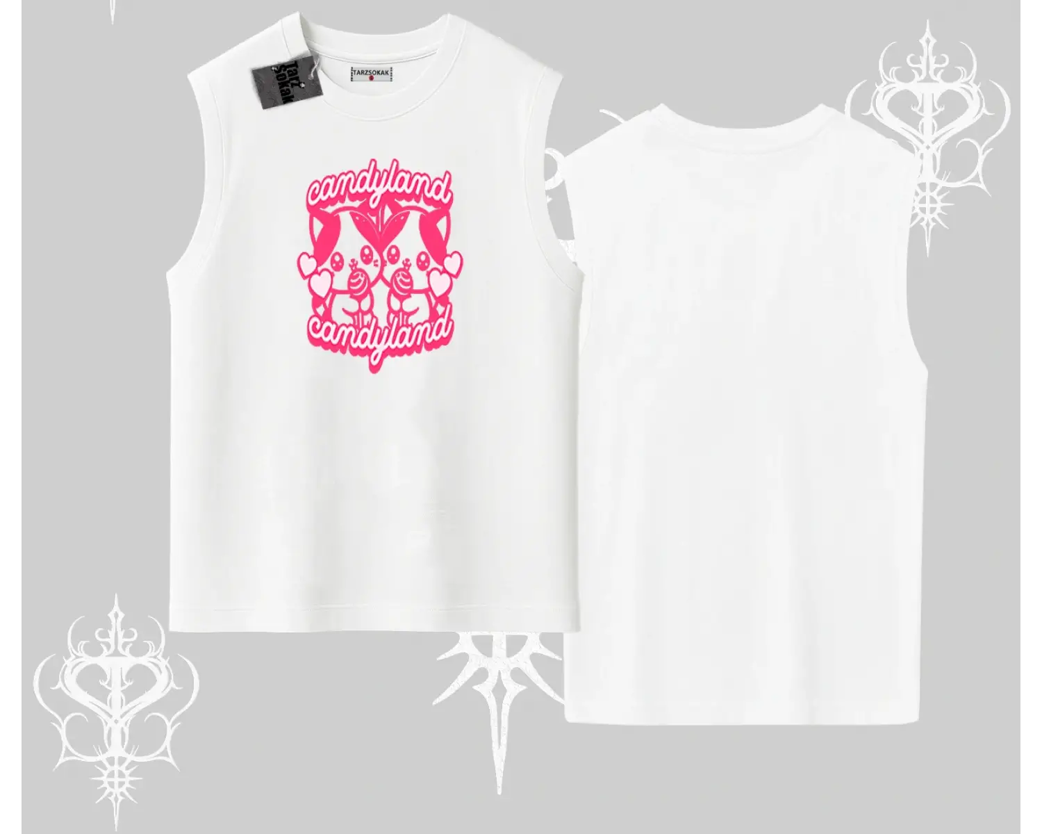 Meow Yazılı Kedi Portre Baskılı Babby Tee Tshirt