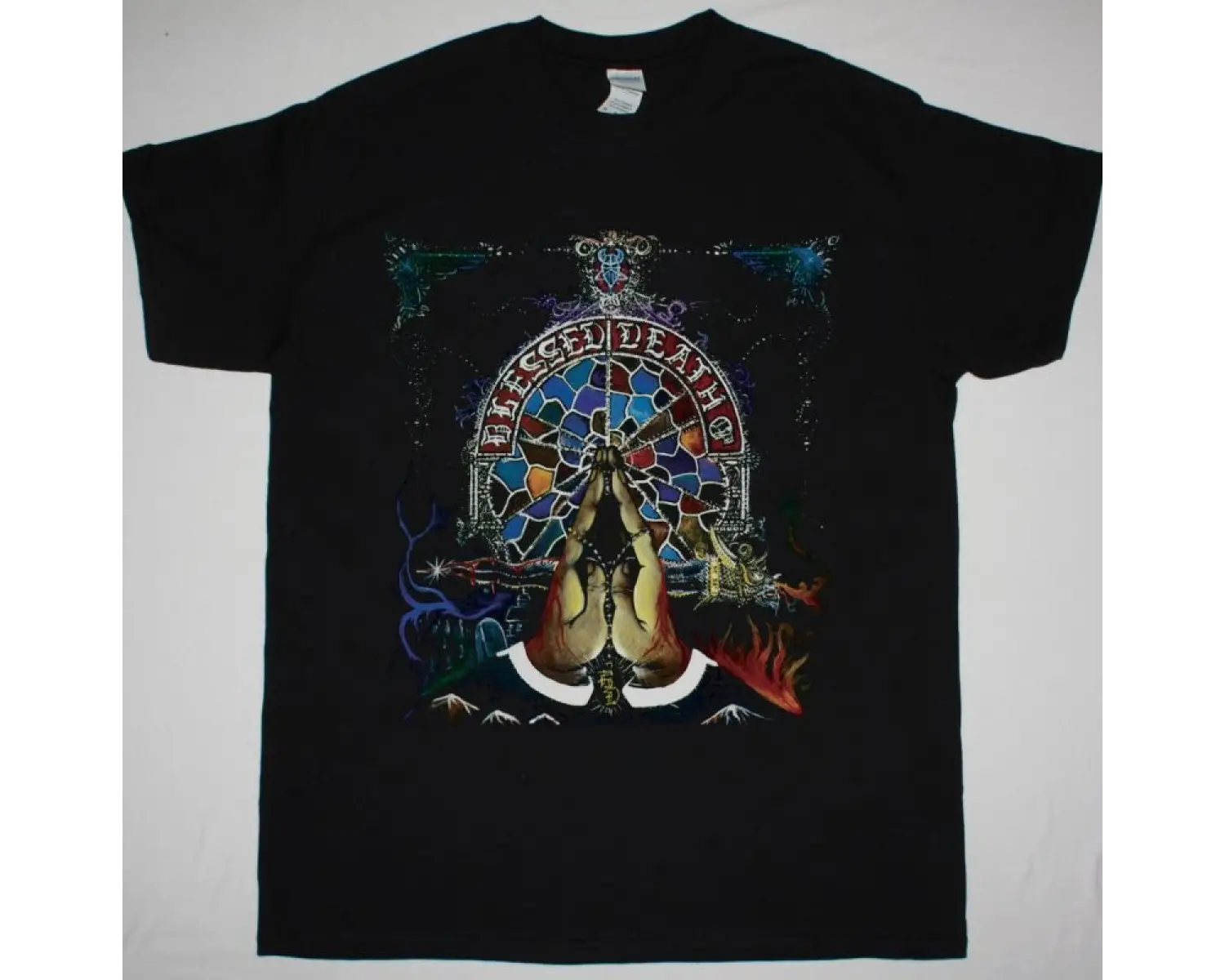 MERCURY REV SNOWFLAKE MIDNIGHT BLACK T SHIRT ÖN BASKILI