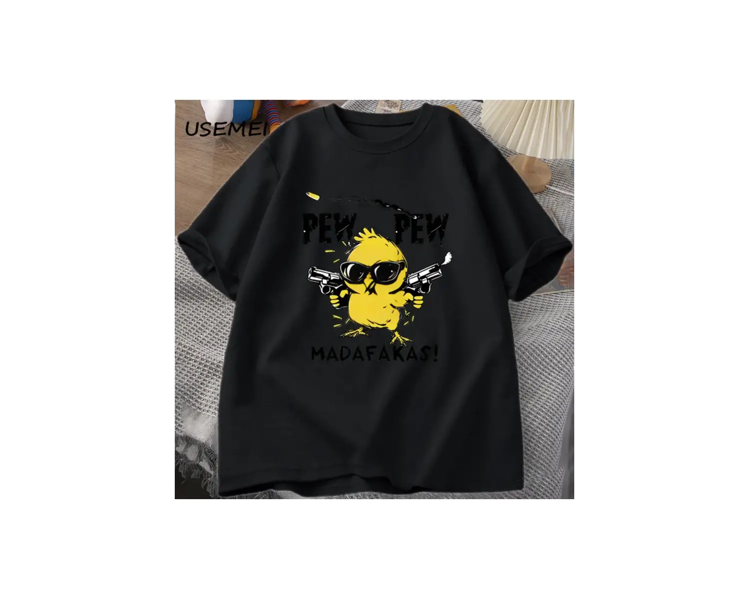 Merhaba Bro köpek yavru T-Shirt Tee rahat Y2K komik Meme Waitimgoated Terkekler kadın 2974