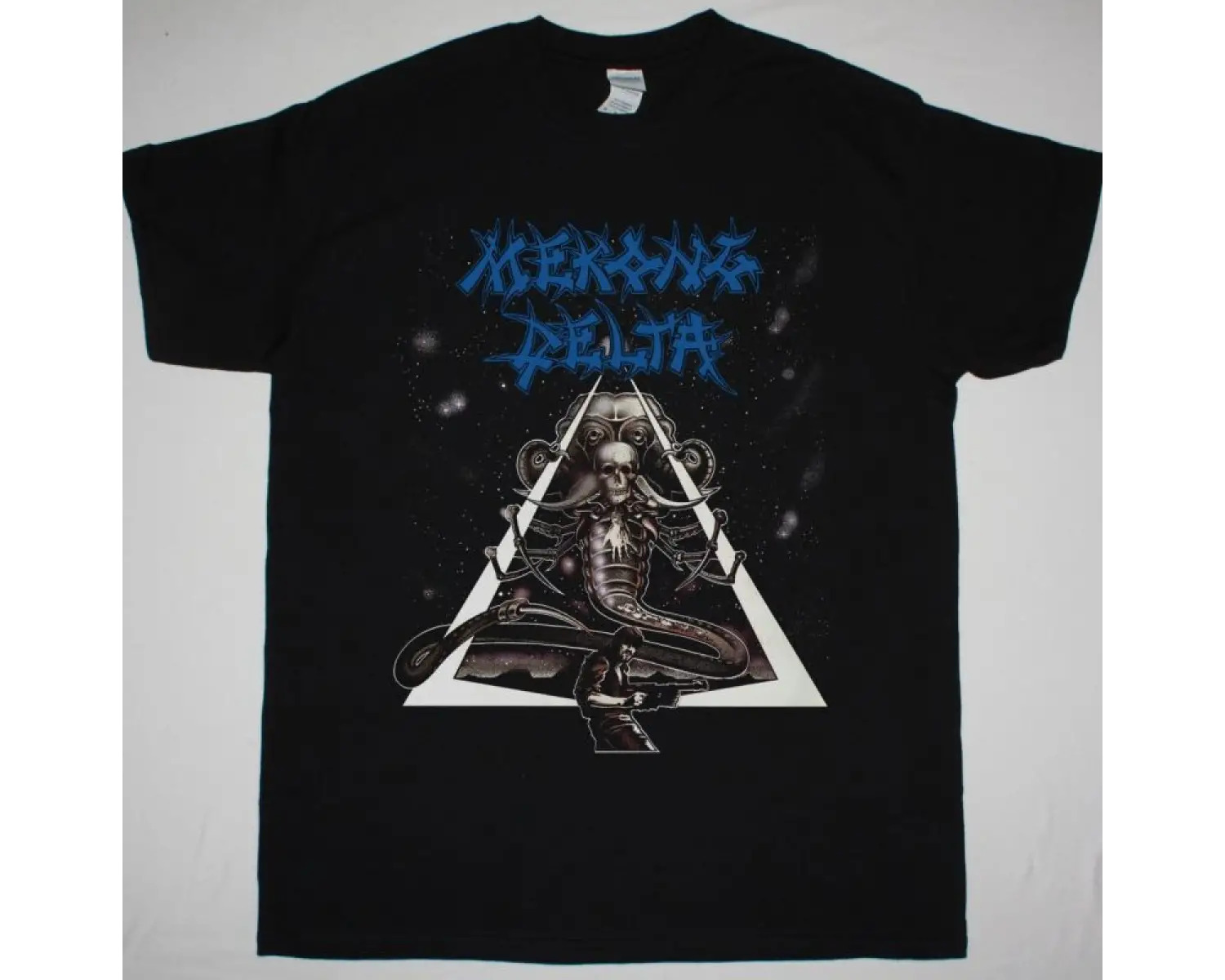 MESHUGGAH 5 FACES NEW BLACK T-SHIRT ÖN BASKILI