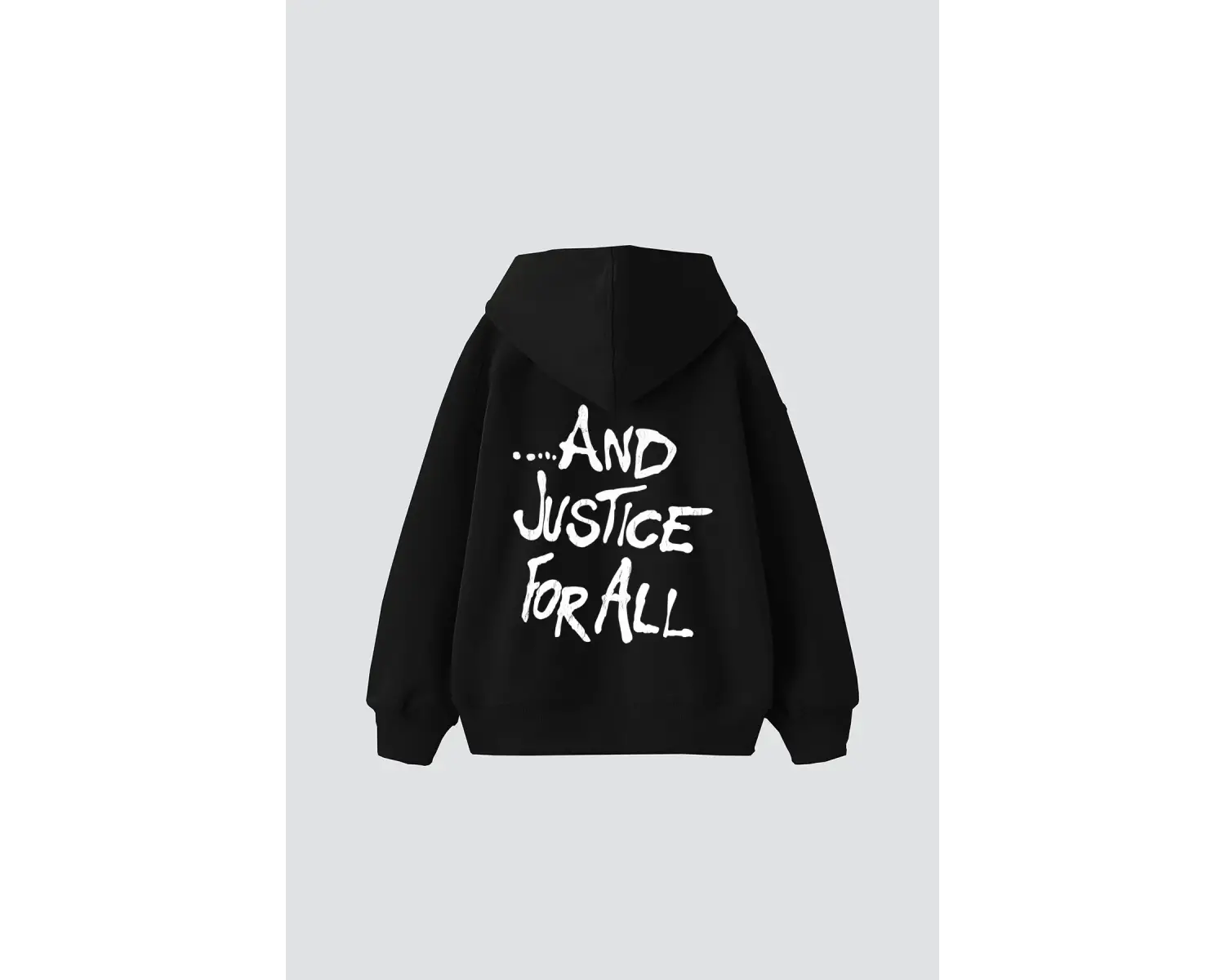 Metallica And Justice For All Baskılı Oversize Unisex Beyaz