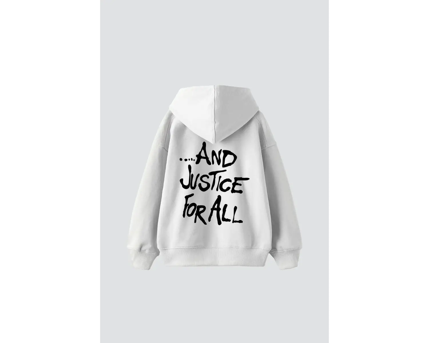 Metallica And Justice For All Baskılı Oversize Unisex Beyaz