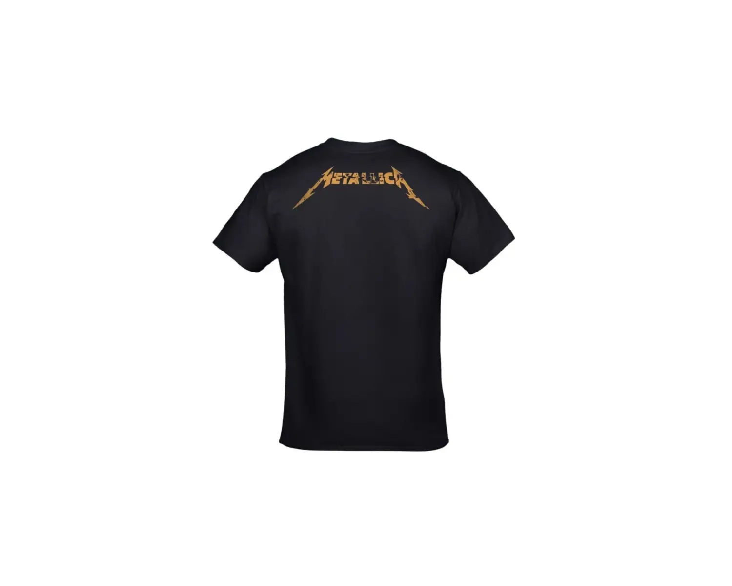 Metallica Rock Ön Arka Baskılı Unisex Siyah