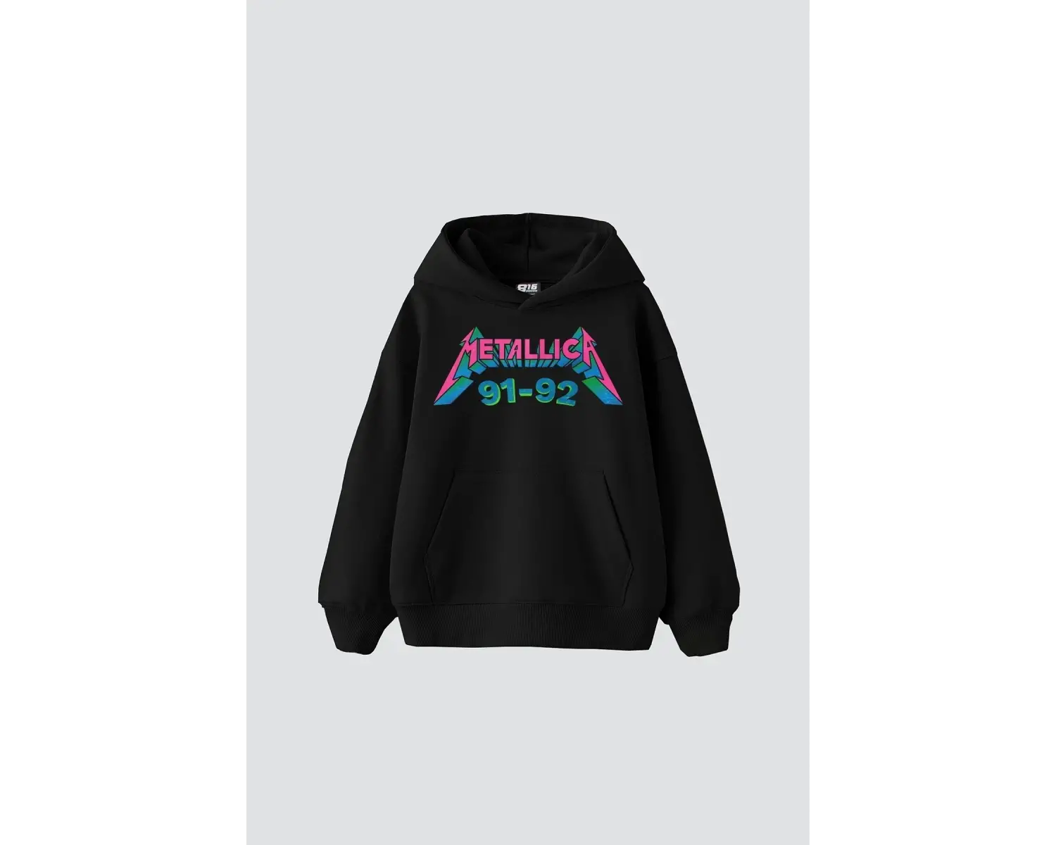 Metallica Skull Baskılı Oversize Unisex Premium Beyaz