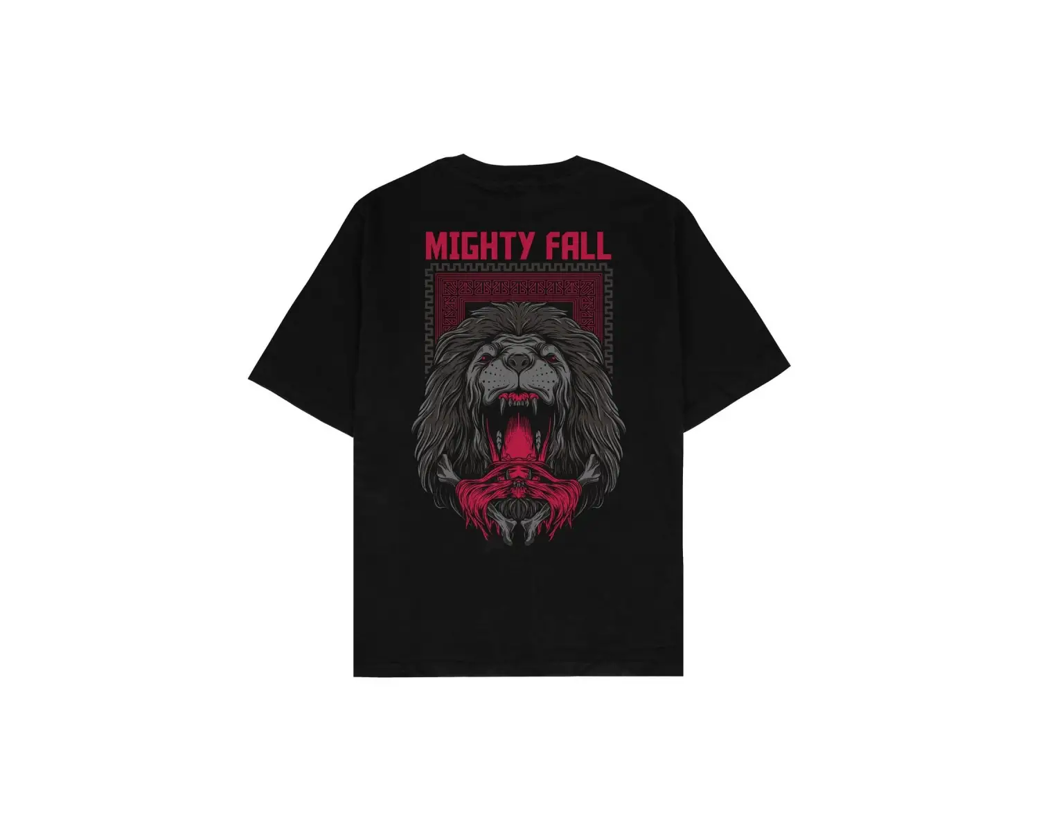 Mighty Fall Siyah Oversize Unisex T-shirt