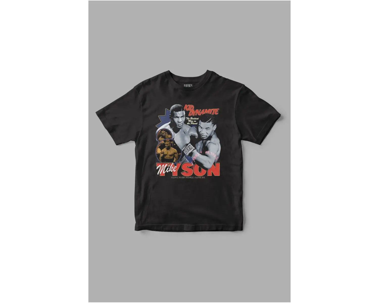 Mike Tyson Retro Baskılı Tişört