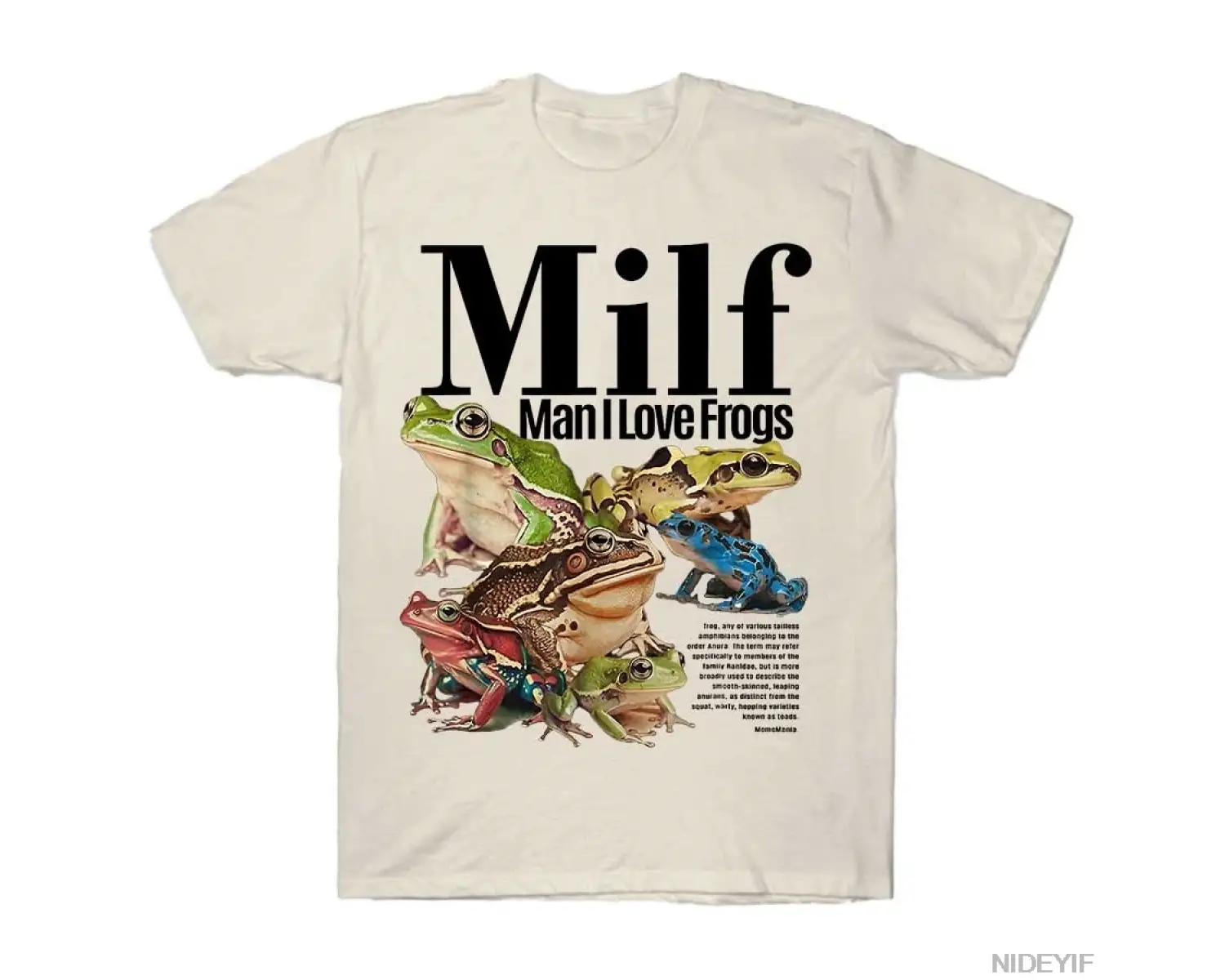 Milf Man I Love Frogs T-shirt Erkekler Kadınlar Için % 100% Pamuklu T Shirt 3XS-3XL Üstleri J