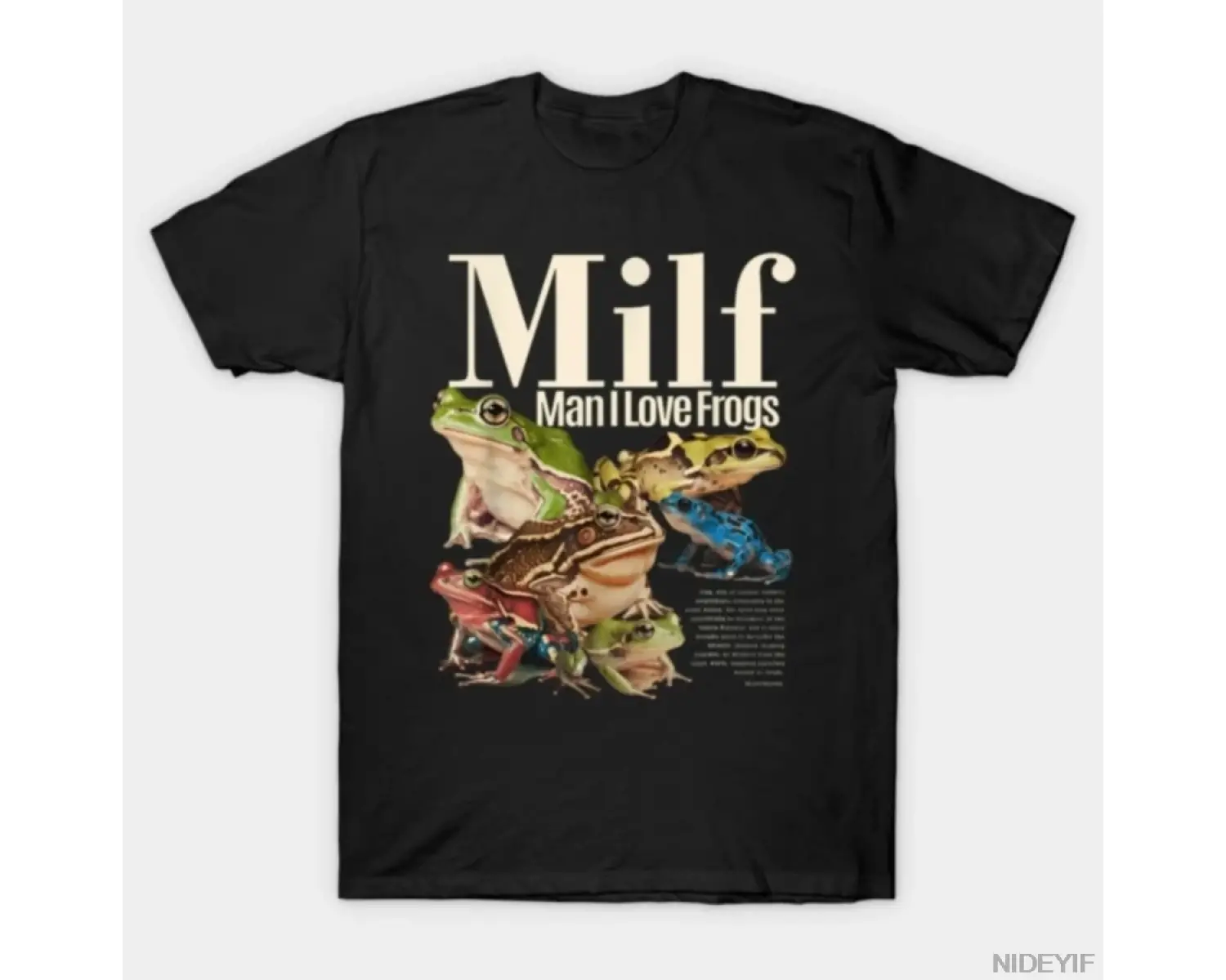 Milf Man I Love Frogs T-shirt Erkekler Kadınlar Için % 100% Pamuklu T Shirt 3XS-3XL Üstleri J