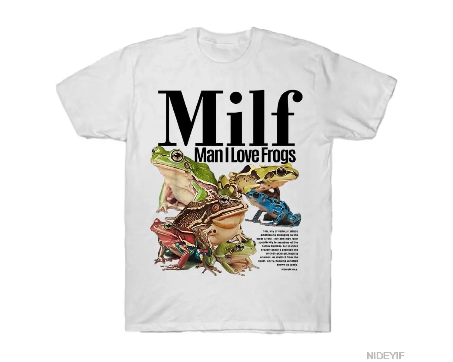 Milf Man I Love Frogs T-shirt Erkekler Kadınlar Için % 100% Pamuklu T Shirt 3XS-3XL Üstleri J