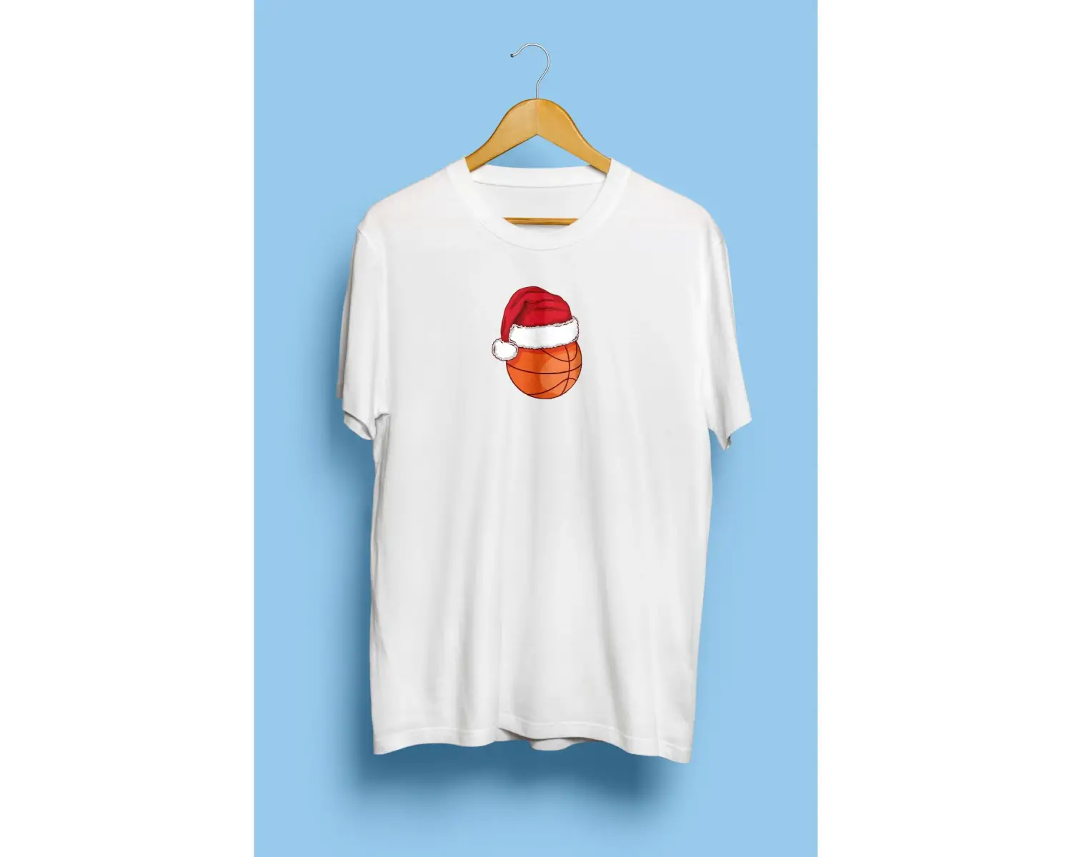 Minimalist Basketbol Topu Oyuncu Basketbolcu Yılbaşı Yenilik Yeni Sene Tasarım Baskılı Unisex Tişört